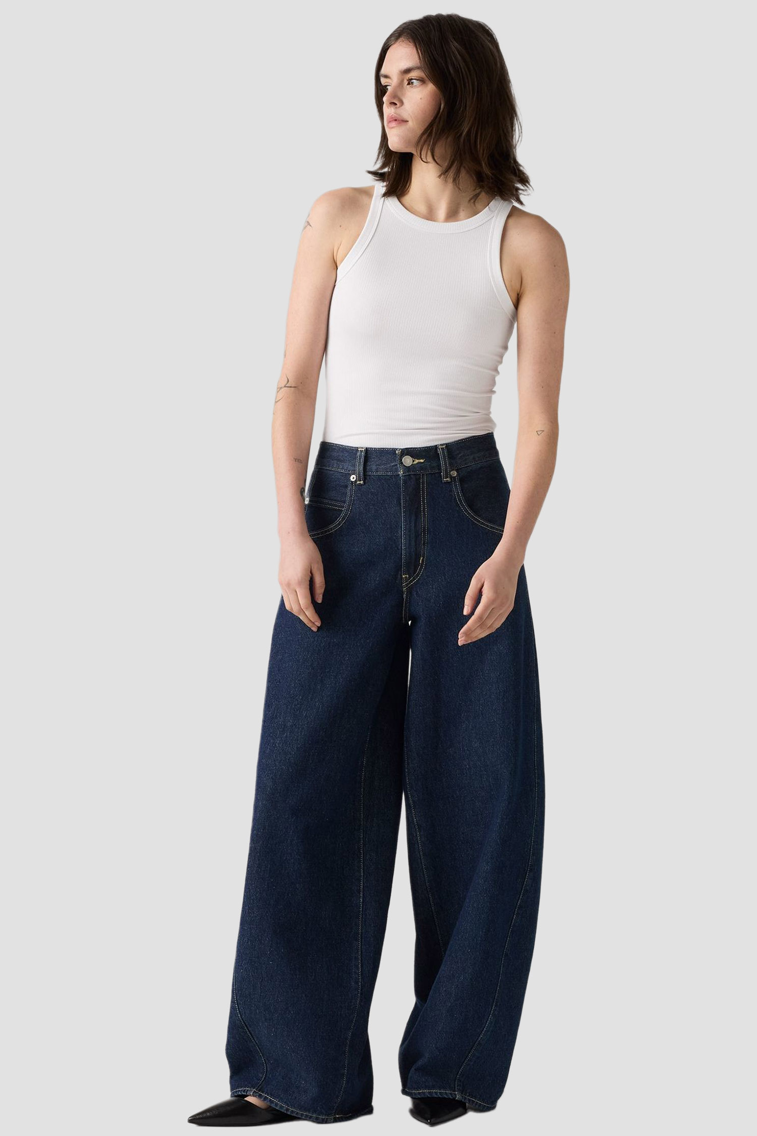 Женские темно-синие джинсы Super Baggy Barrel Levi’s® 003NF;0001