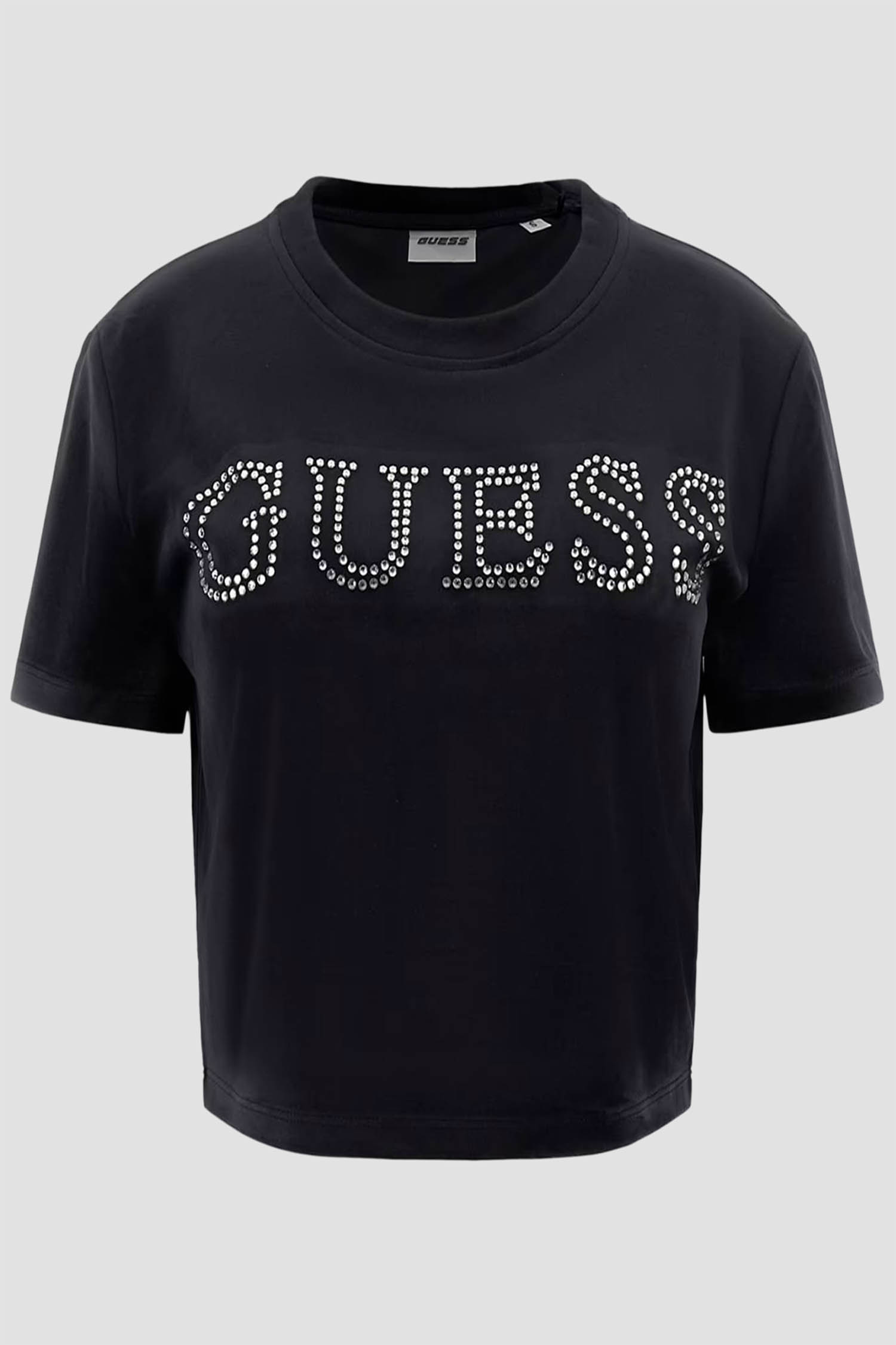 Жіночий чорний топ Guess V3BI01.K0232;JBLK