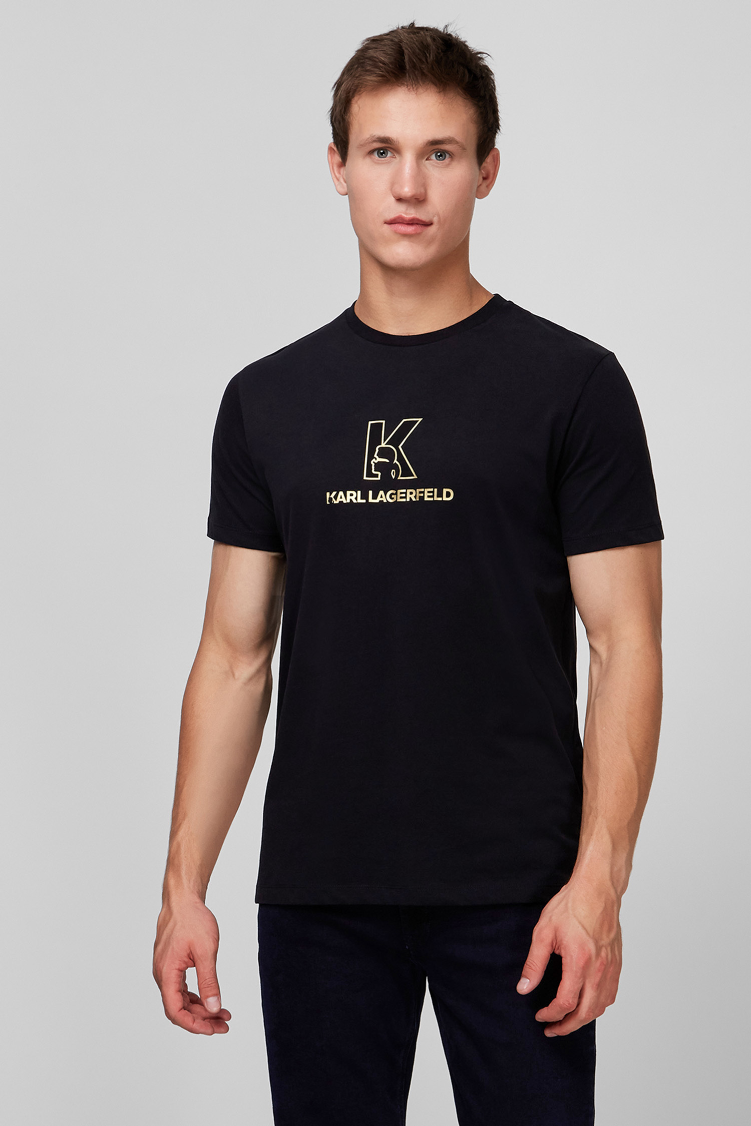 Чоловіча чорна футболка Karl Lagerfeld 502226.755036;990