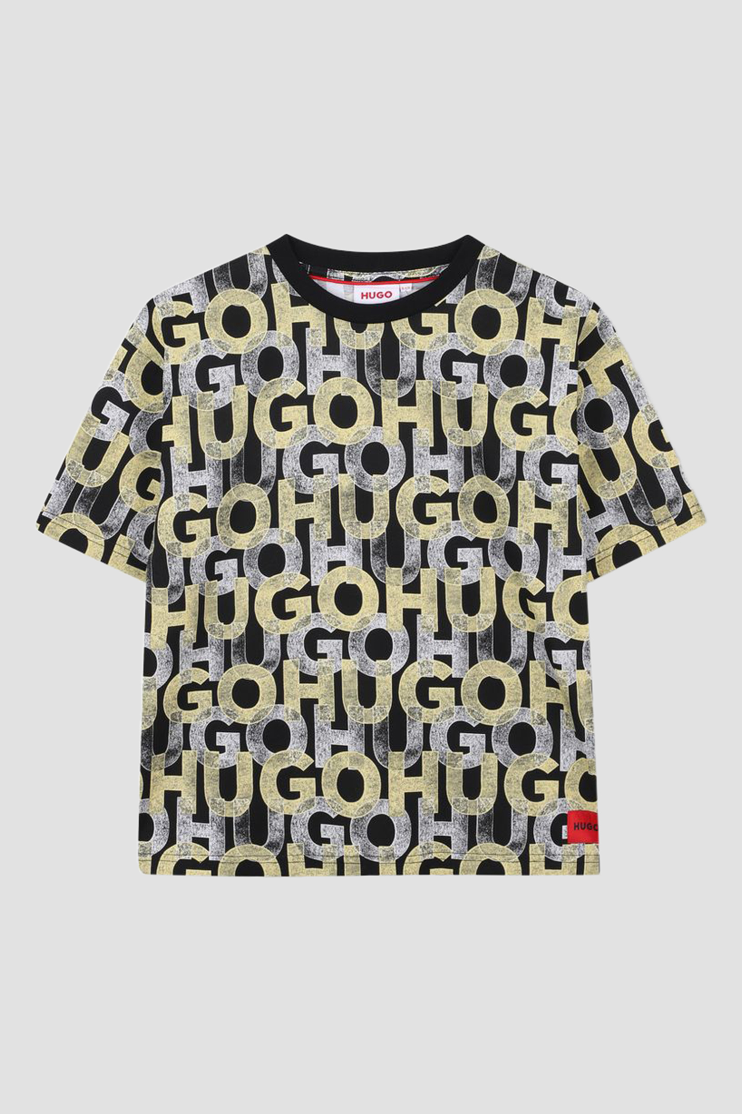 Детская футболка с узором HUGO kids G00336;M55