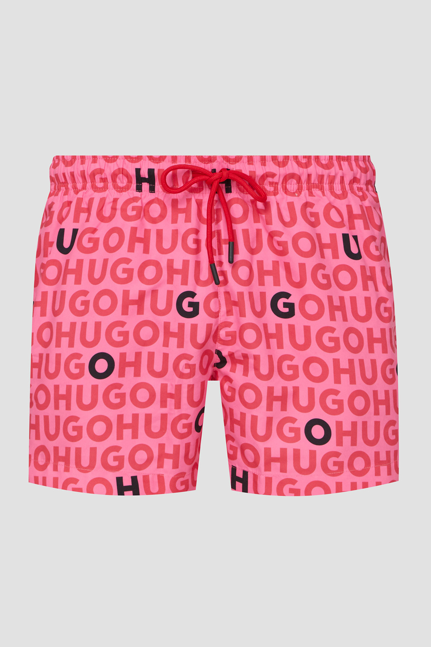 Чоловічі рожеві плавальні шорти з візерунком HUGO 50474322;660