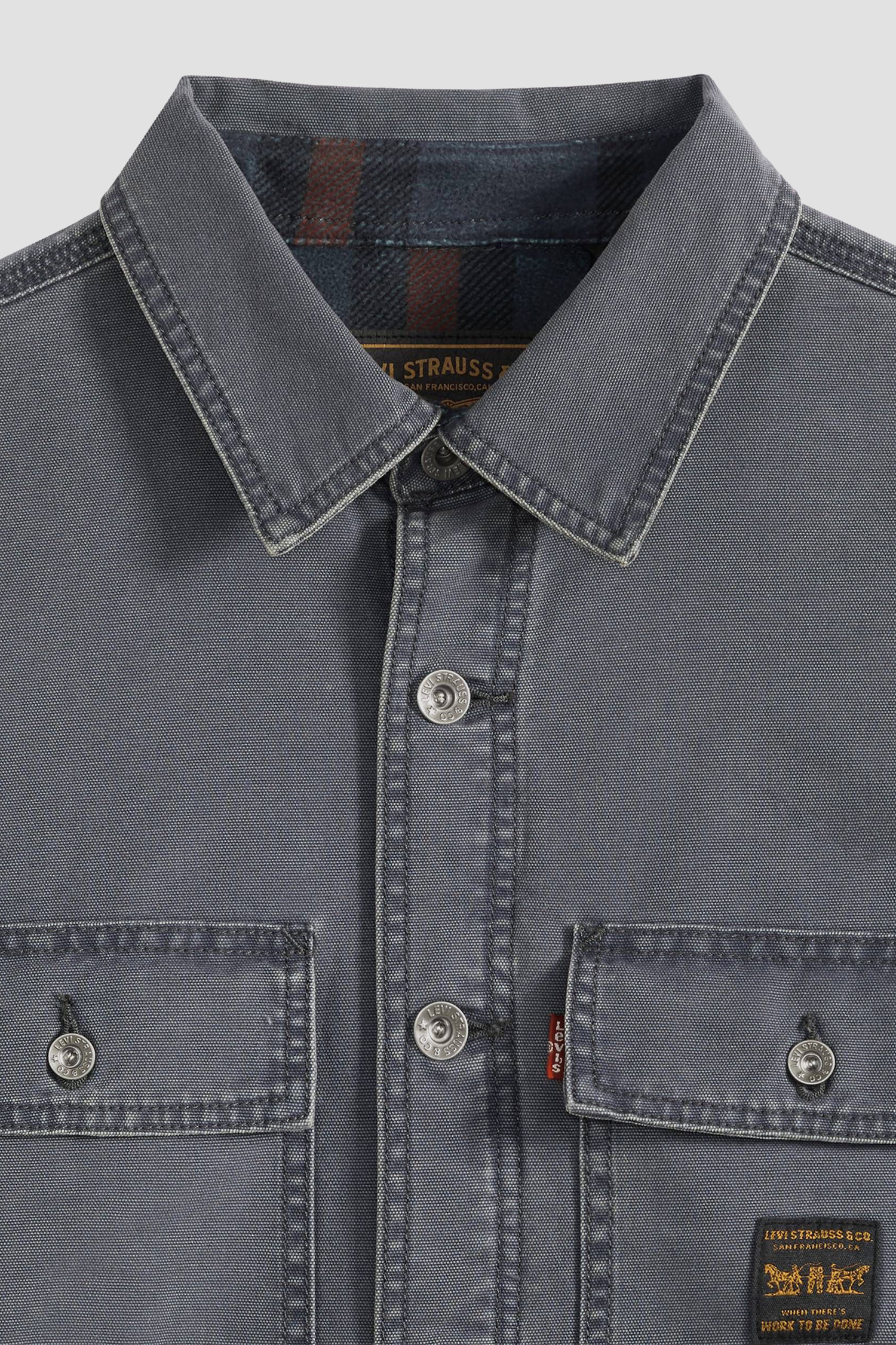Мужская серая джинсовая рубашка Levi’s® 007UT;0001