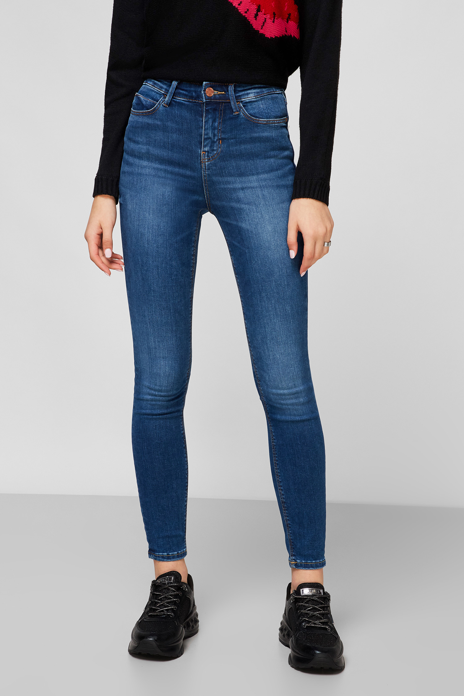 Сині джинси High-Rise Skinny для дівчат Guess W0YA46.D4484;SHEF