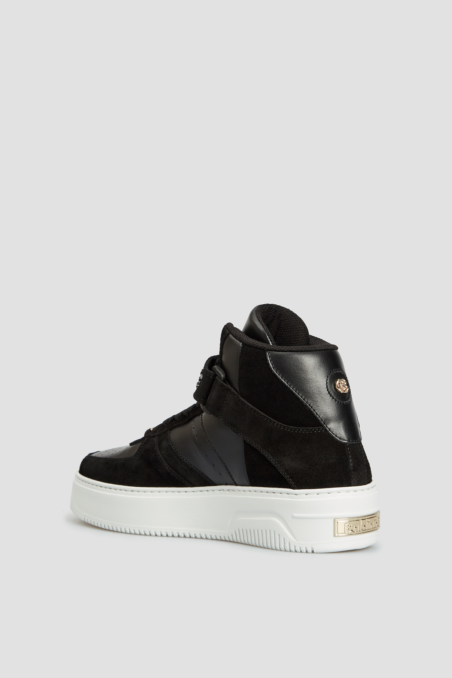 Женские черные кожаные хайтопы BALDININI D2BL31VICR;0000