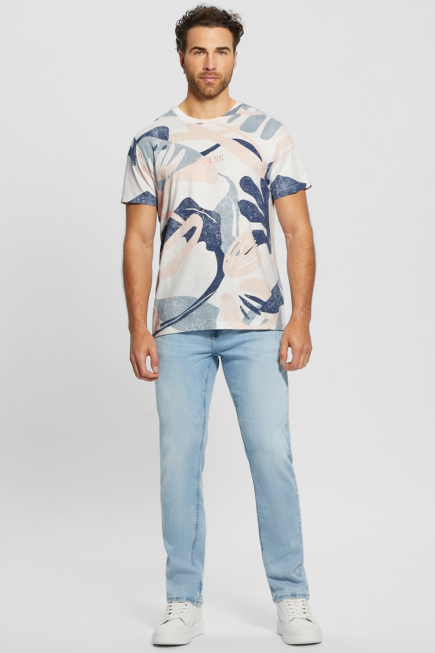 Чоловіча футболка з візерунком Guess M4GI13.I3Z14;P0GL