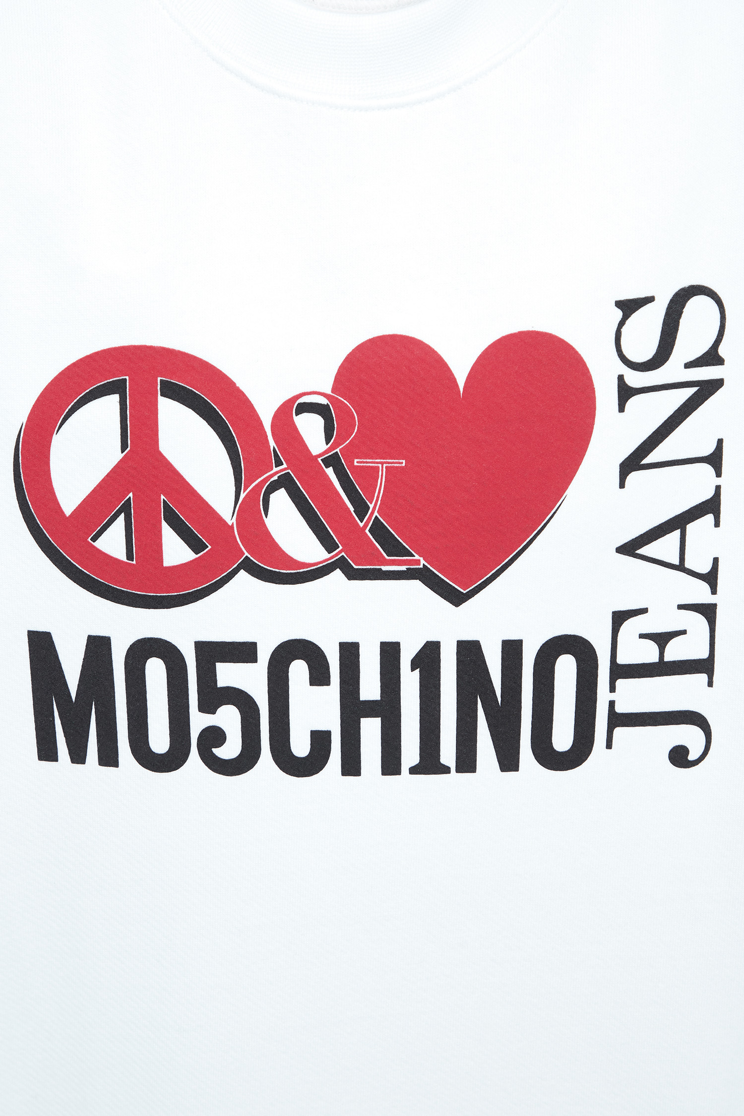 Женский белый свитшот Moschino J1716.8756;2001