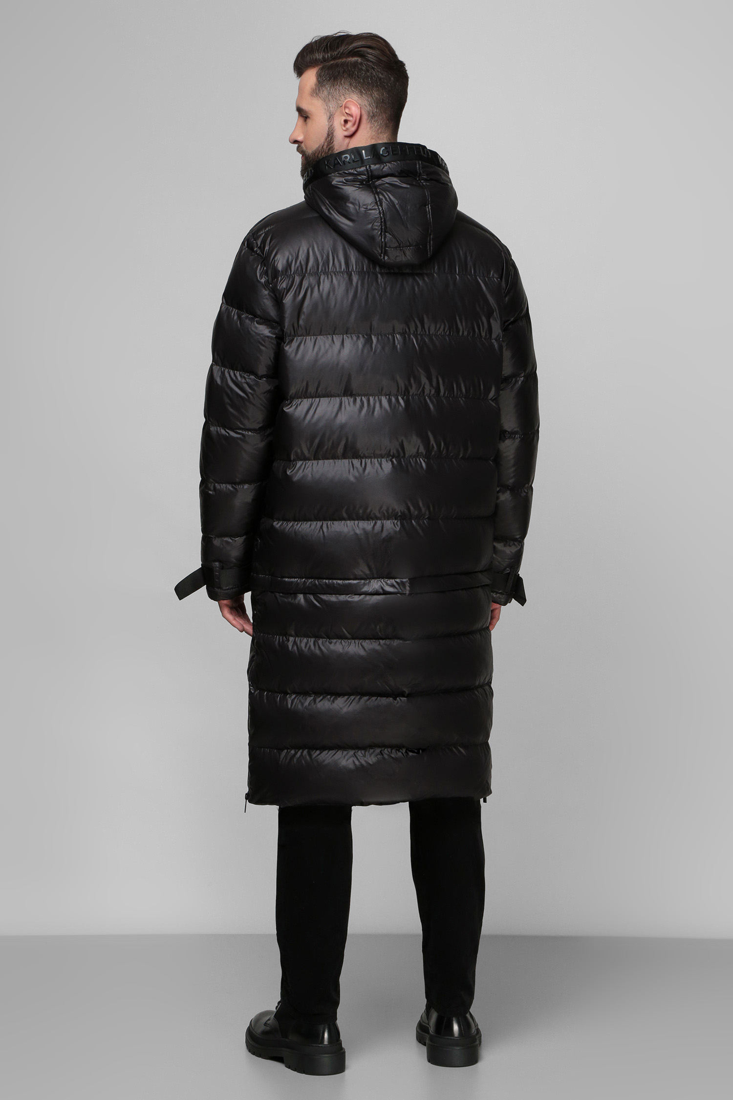 Мужской черный пуховик Karl Lagerfeld 512503.455000;990
