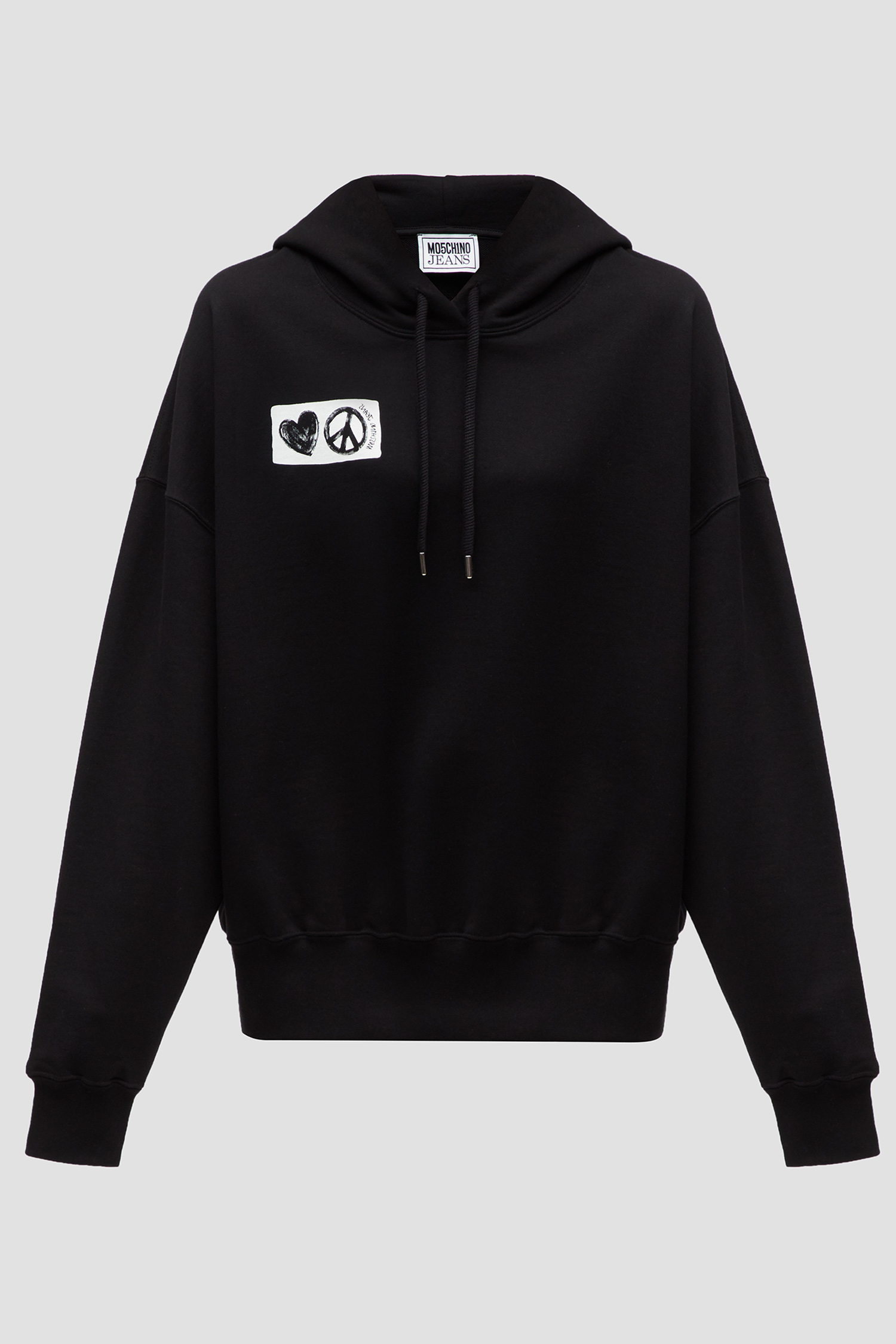 Женское черное худи Moschino A1705.8233;1555