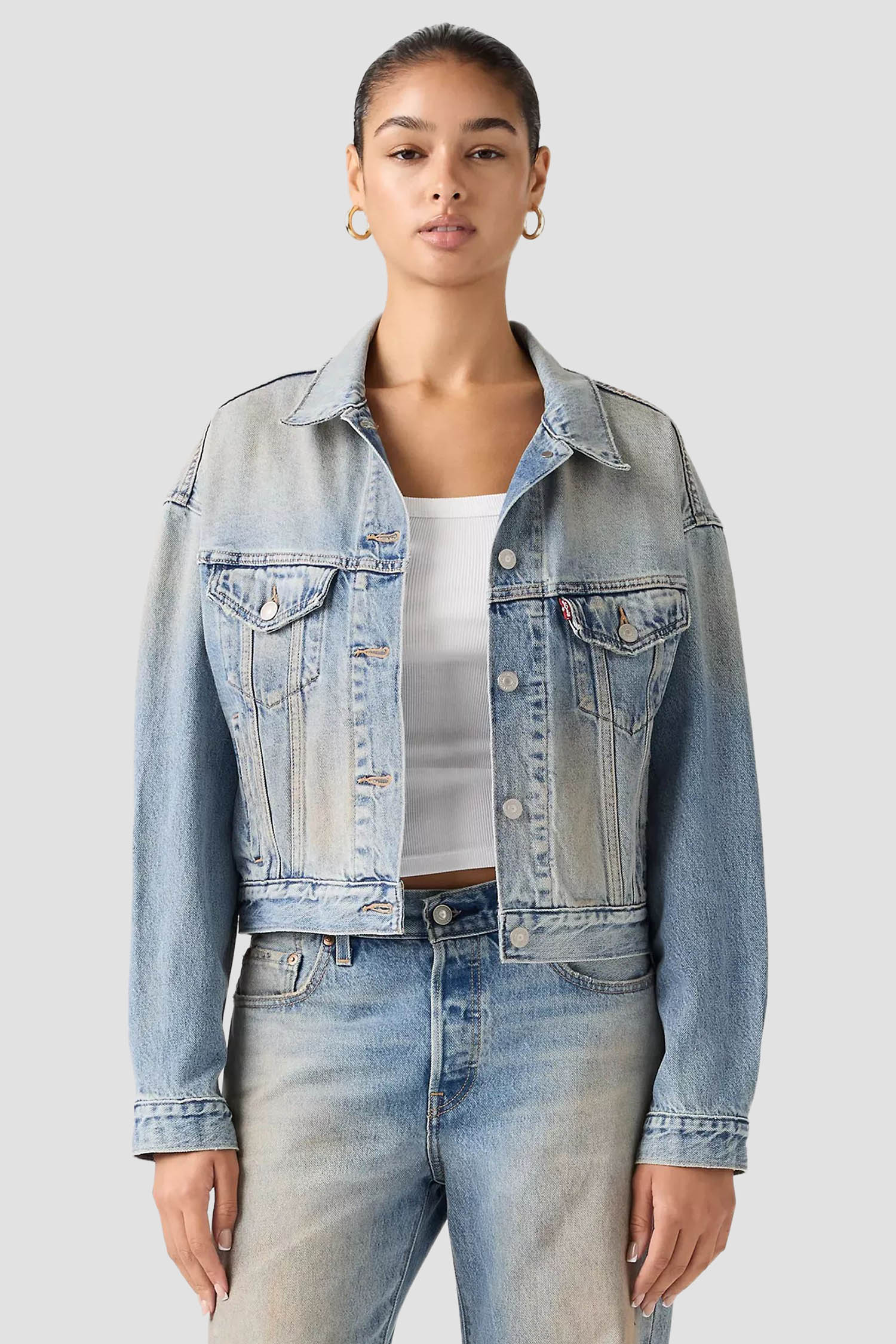 Жіноча блакитна джинсова куртка Levi’s® A9155;0022