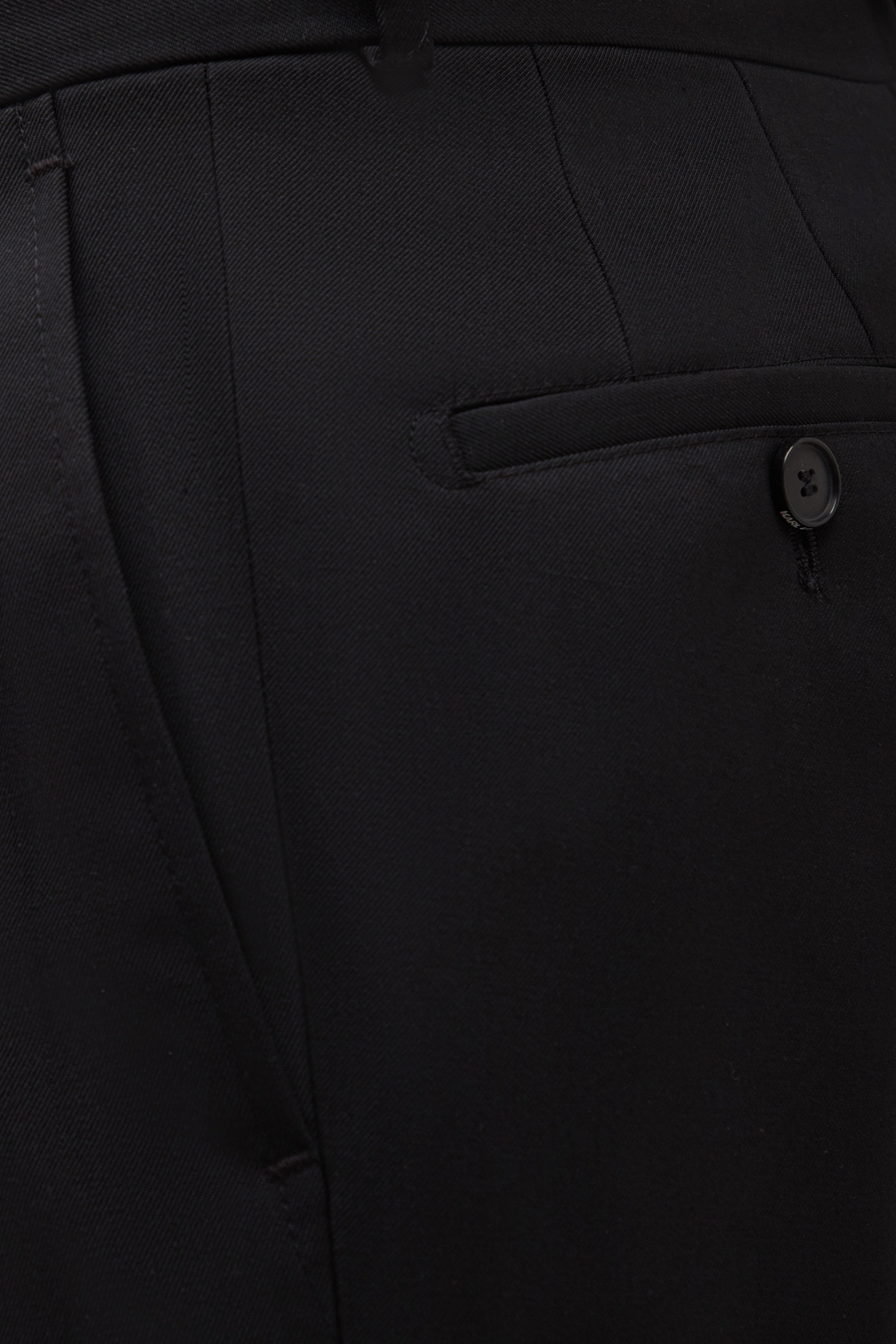 Чоловічі чорні вовняні брюки Karl Lagerfeld 544083.255080;990