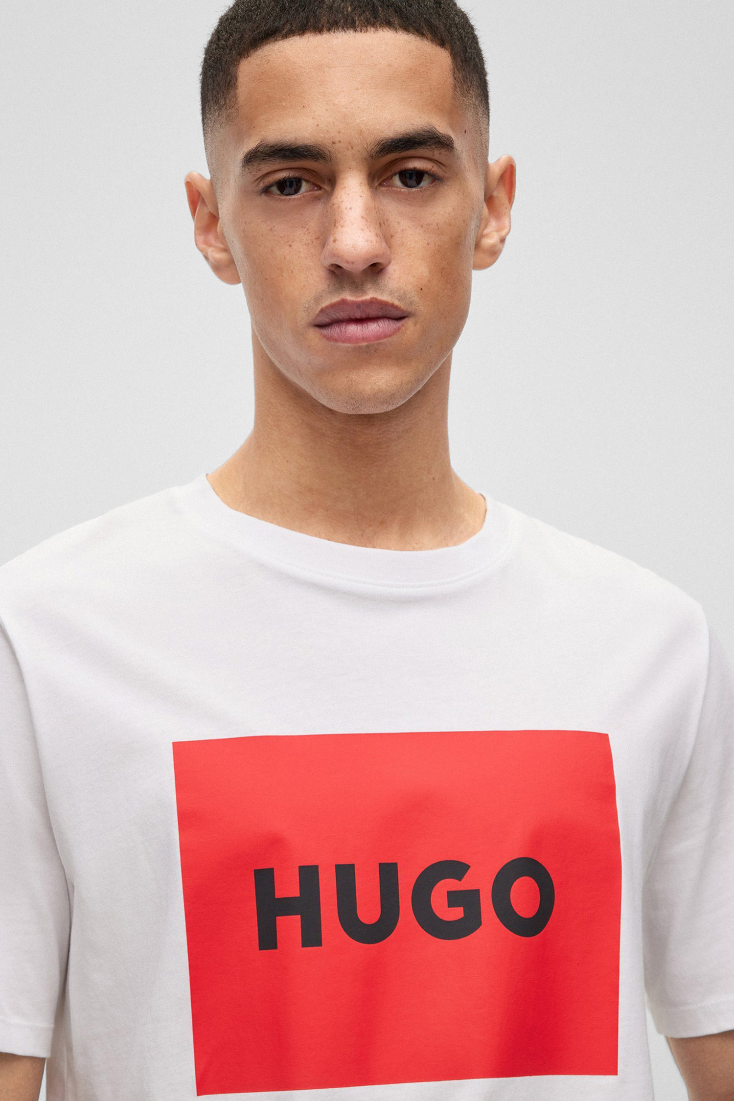 Мужская белая футболка HUGO 50467952;100