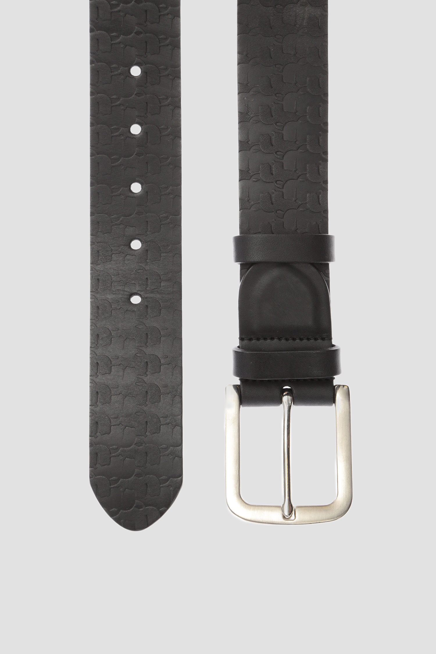 Мужской черный кожаный ремень Karl Lagerfeld 591459.815300;990