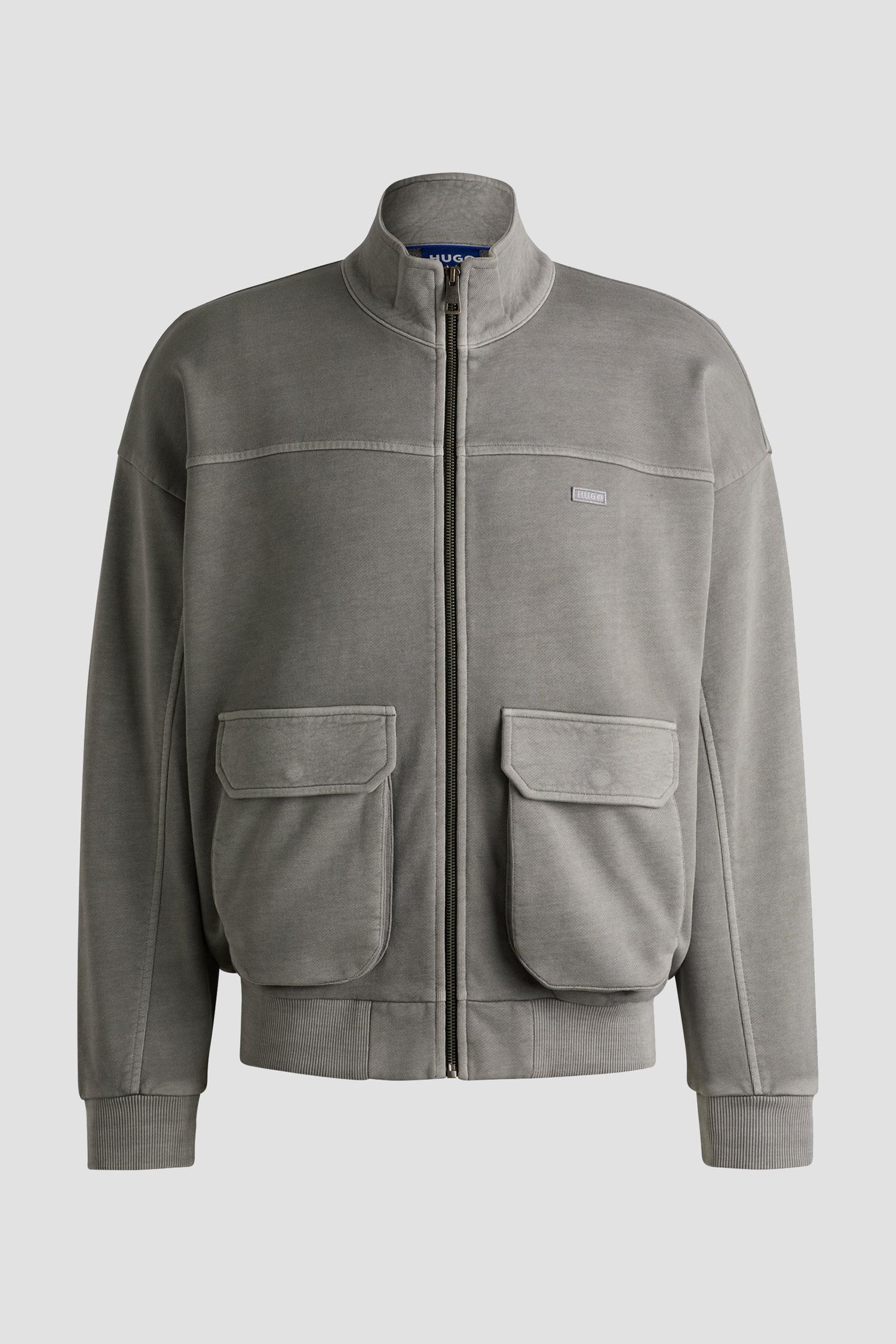 Мужская серая спортивная кофта HUGO BLUE 50538672;001