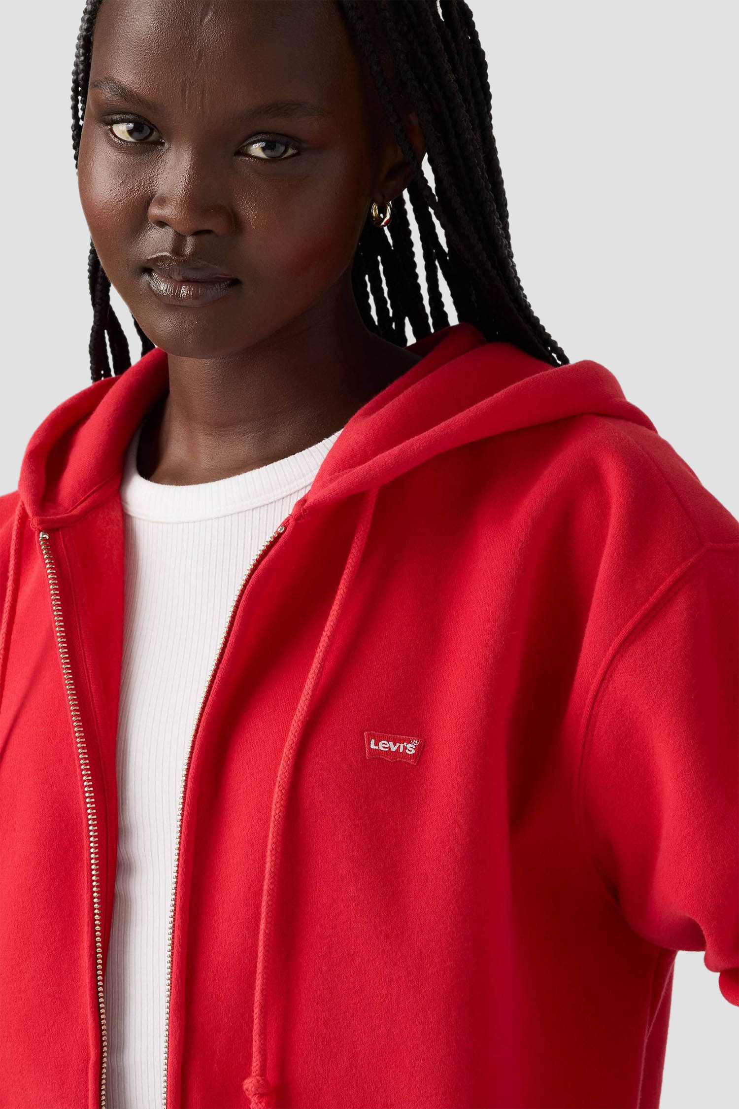 Женская красная кофта на молнии Levi’s® A5945;0034