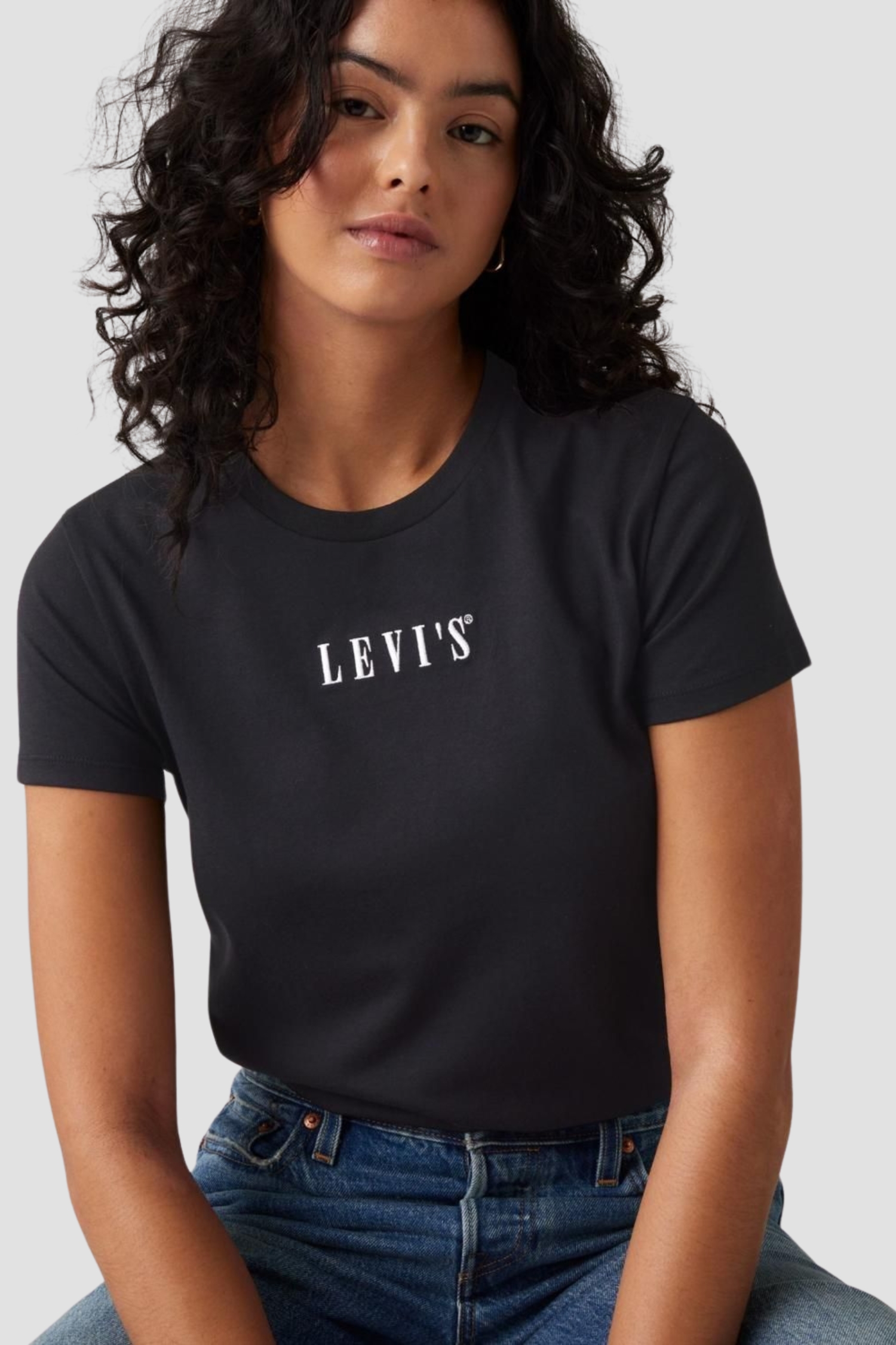 Женская черная футболка Levi’s® 17369;3091
