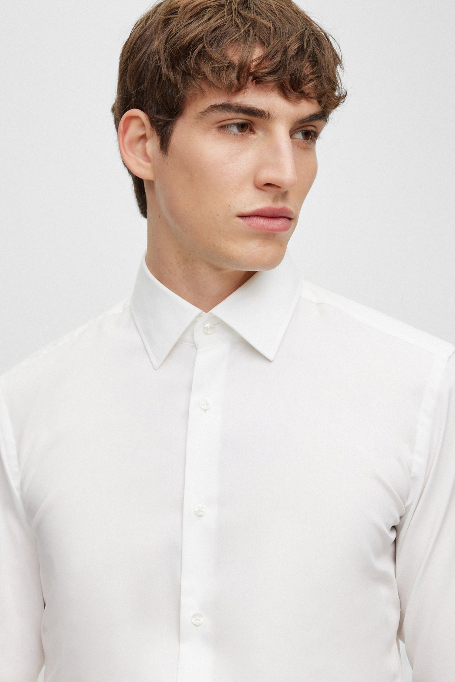 Мужская белая рубашка BOSS 50469345;100