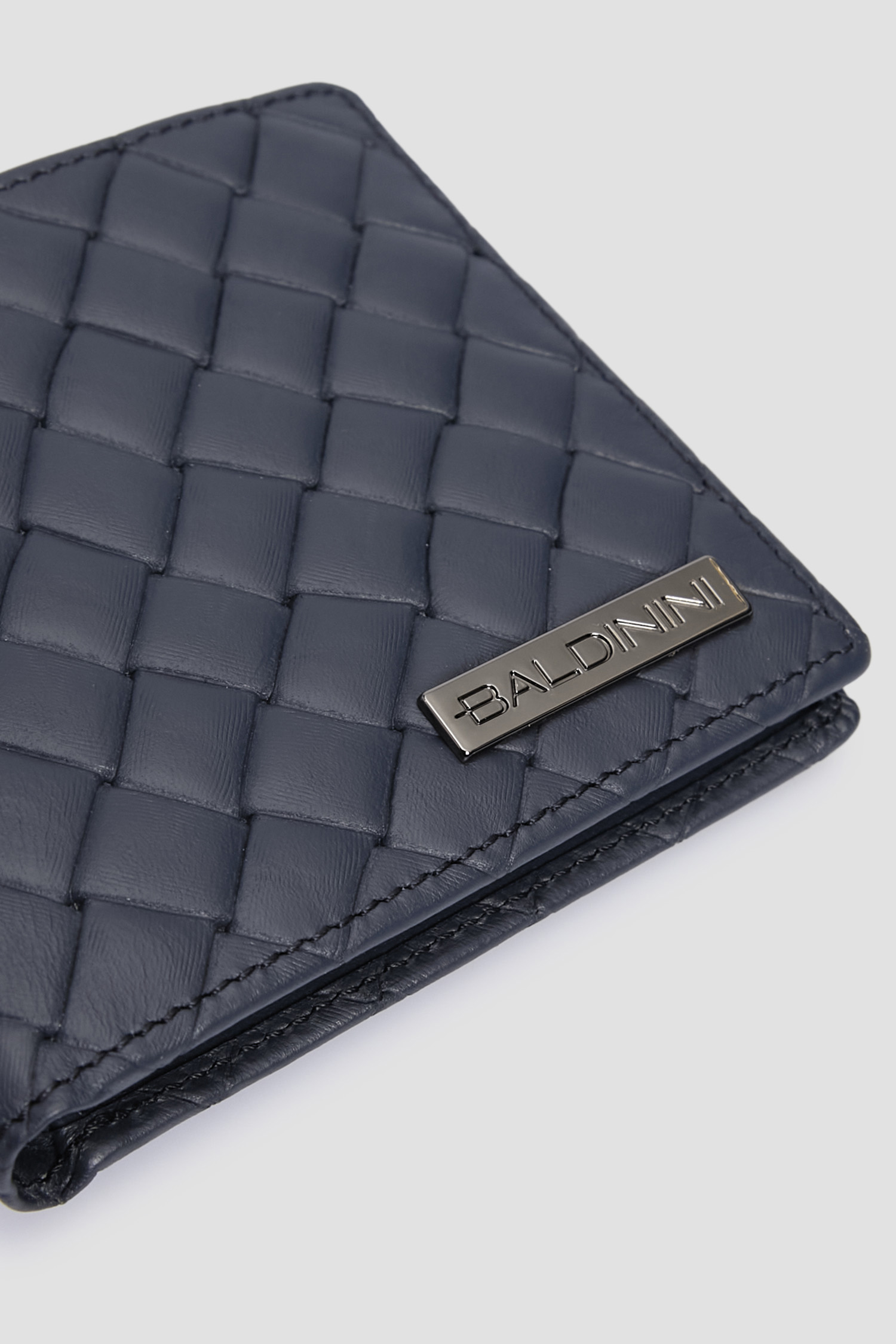 Мужской темно-синий кожаный кошелек BALDININI Q3B001XXINTR;9906
