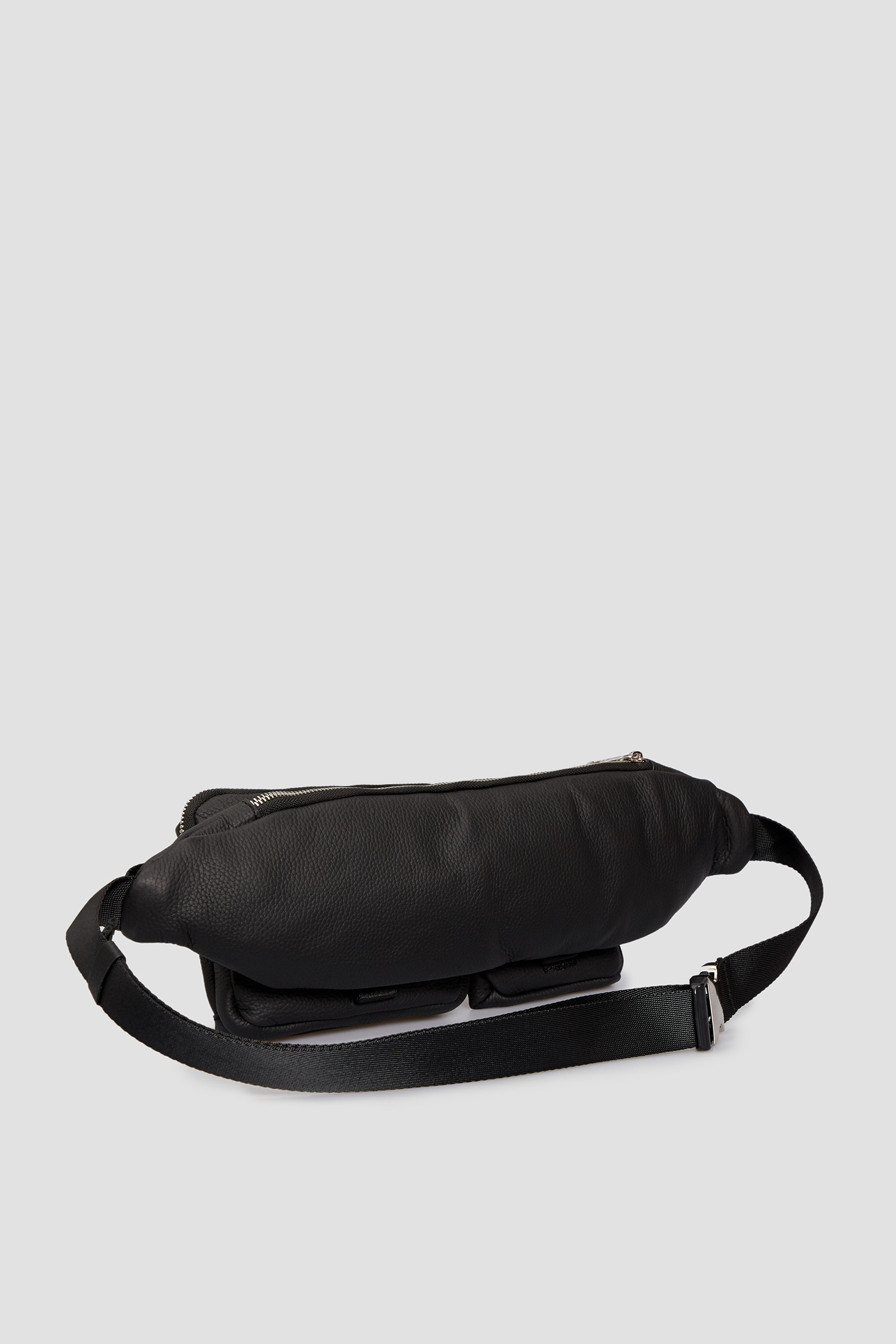 Мужская черная кожаная поясная сумка Karl Lagerfeld 534451.815931;990