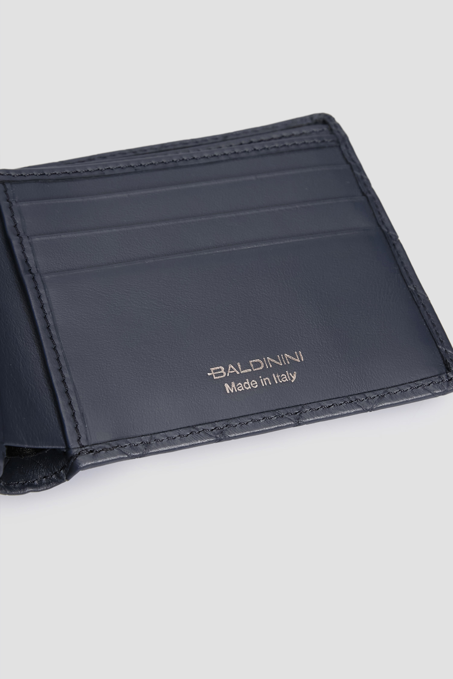 Мужской темно-синий кожаный кошелек BALDININI Q3B001XXINTR;9906
