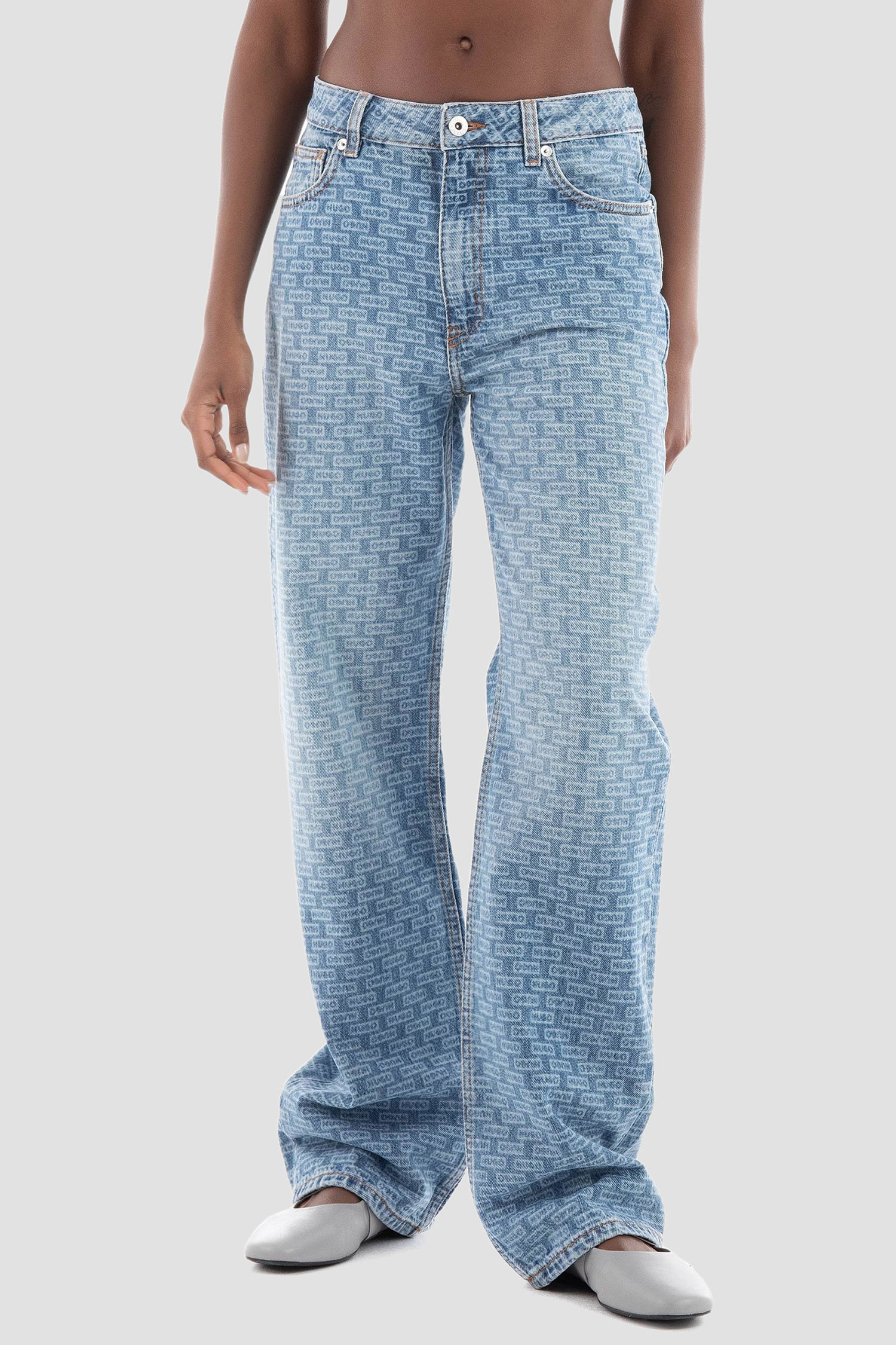 Женские синие джинсы с узором HUGO BLUE 50514131;998
