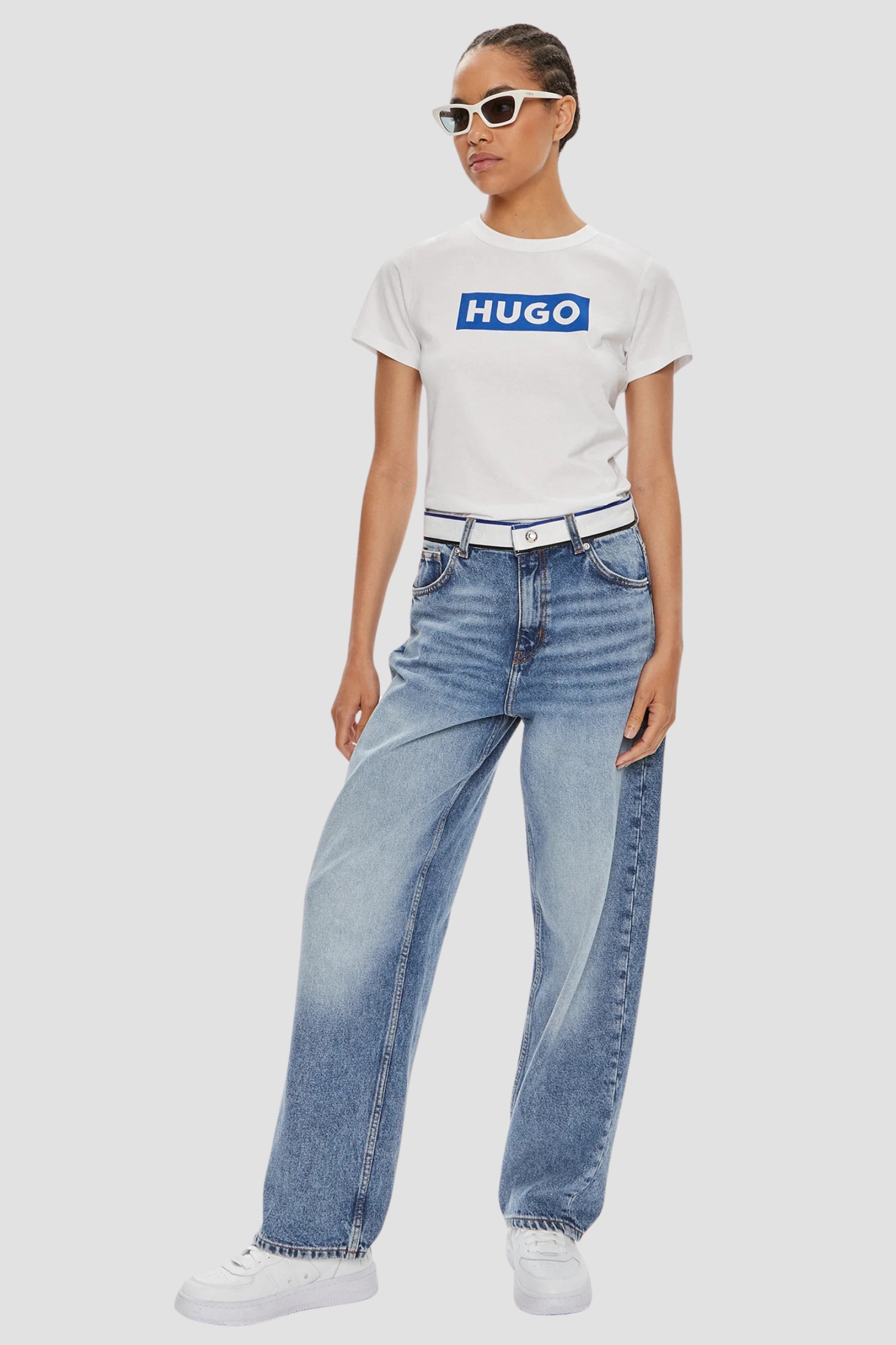 Жіноча біла футболка HUGO BLUE 50510772;100