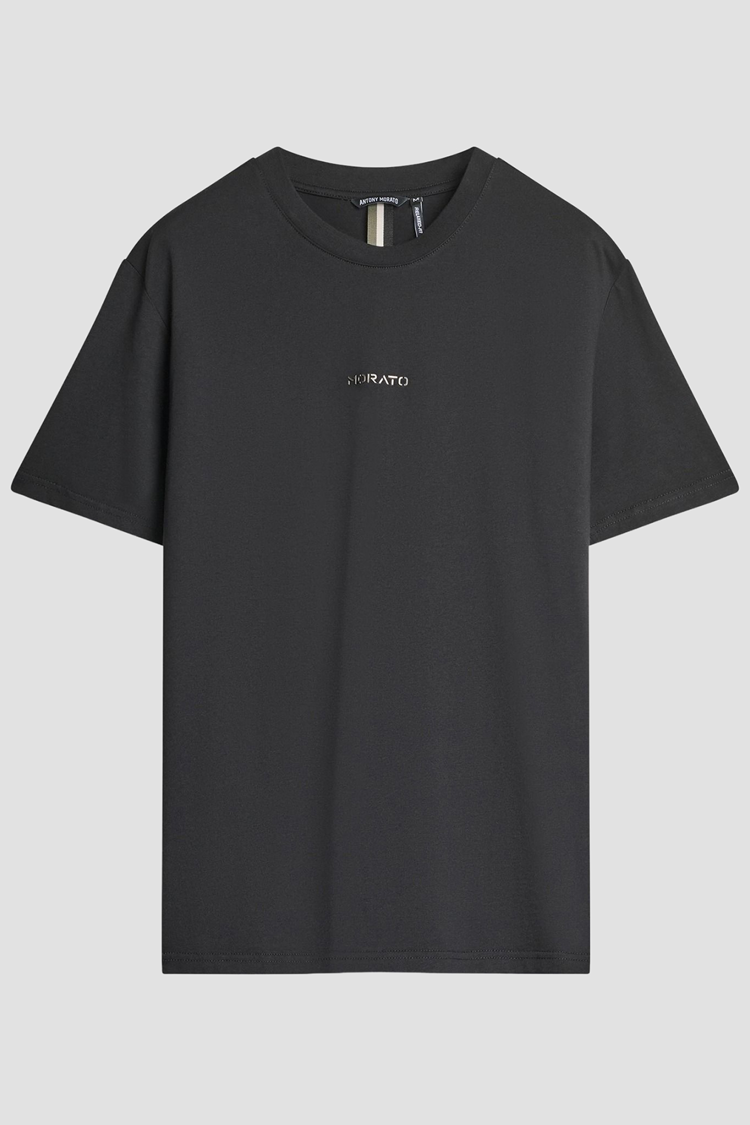 Мужская черная футболка Antony Morato MMKS02560.FA100240;9000