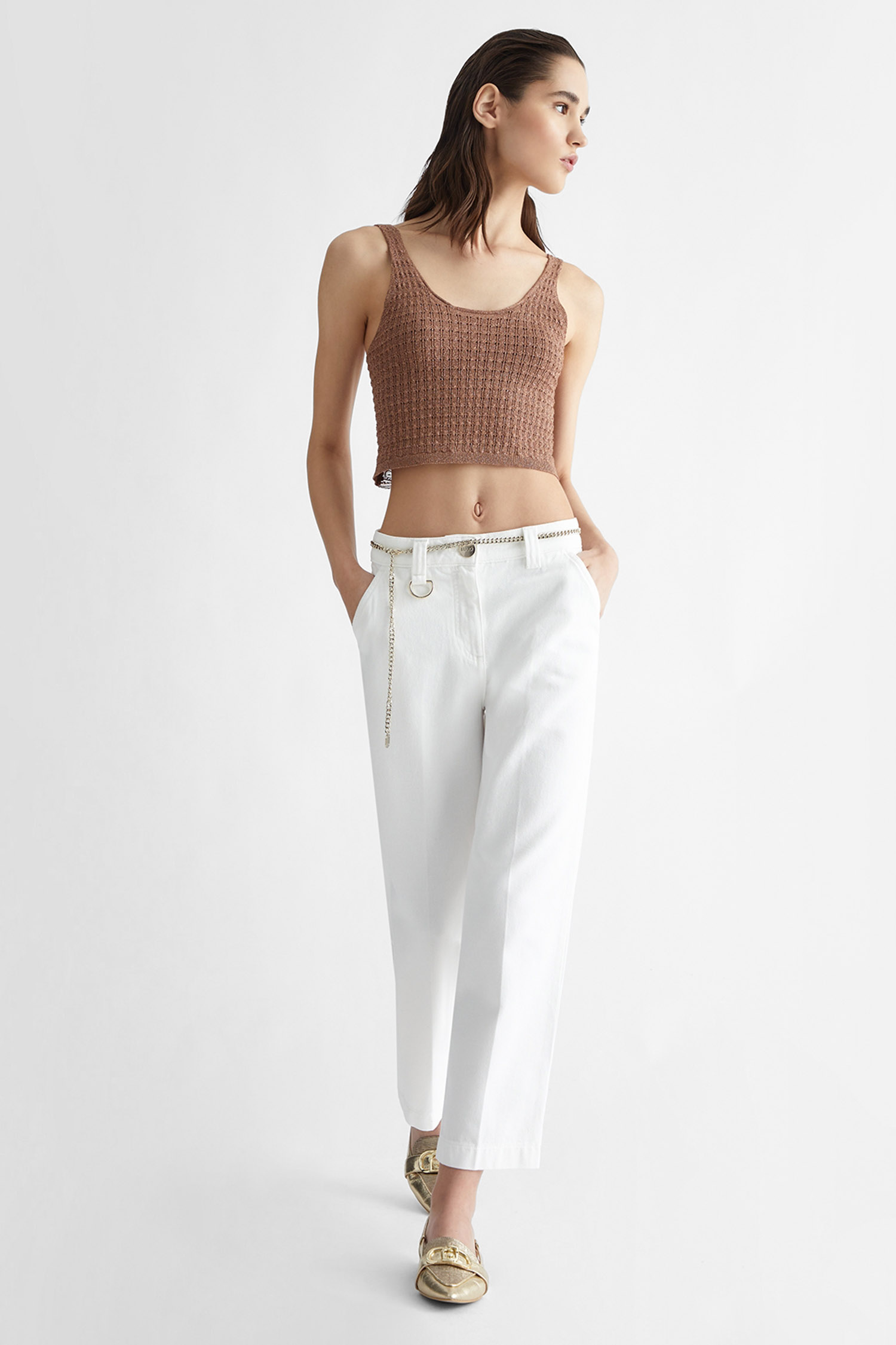 Женские белые брюки Liu Jo CA4368.T4264;X0256