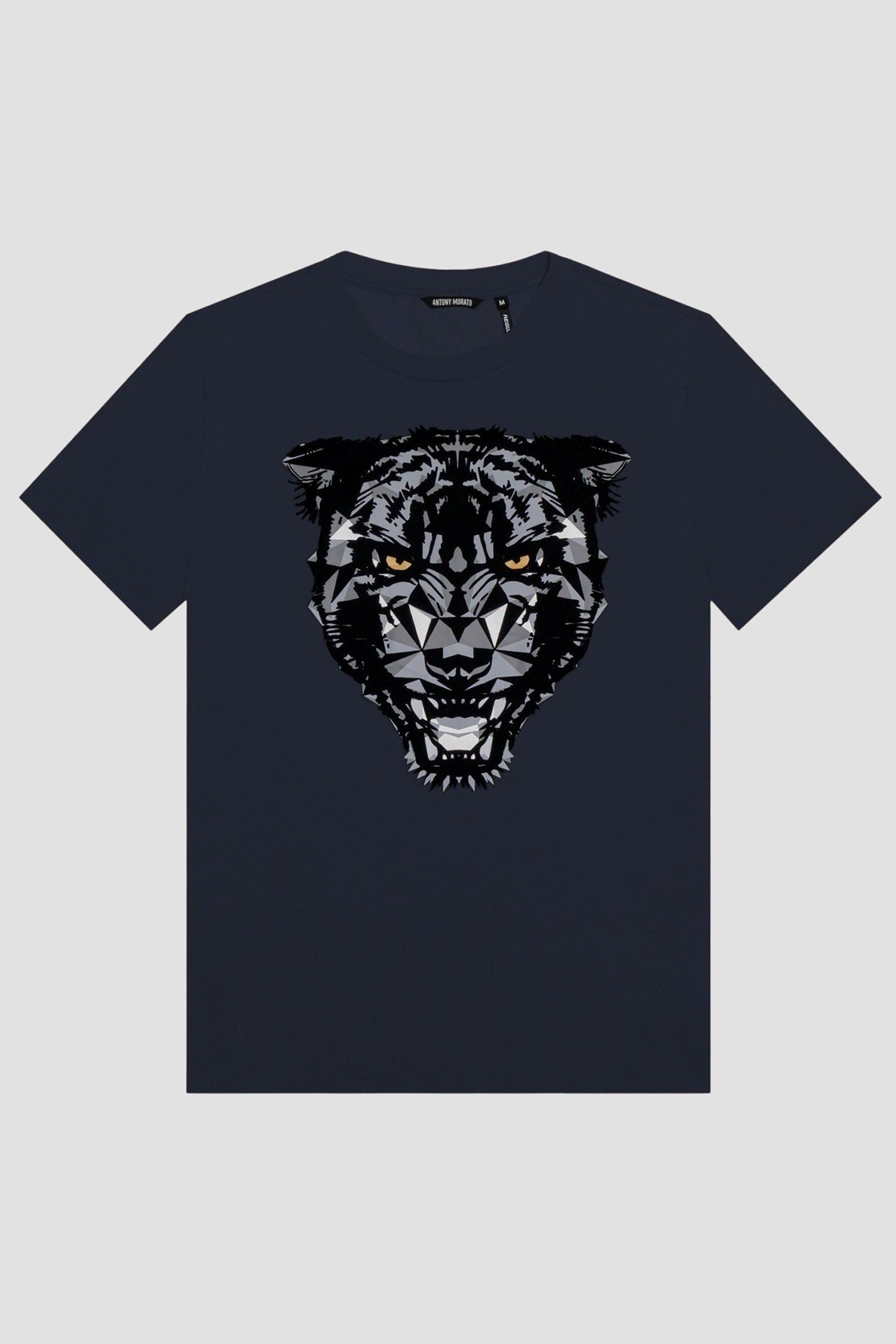 Мужская черная футболка Antony Morato MMKS02315.FA100240;7073