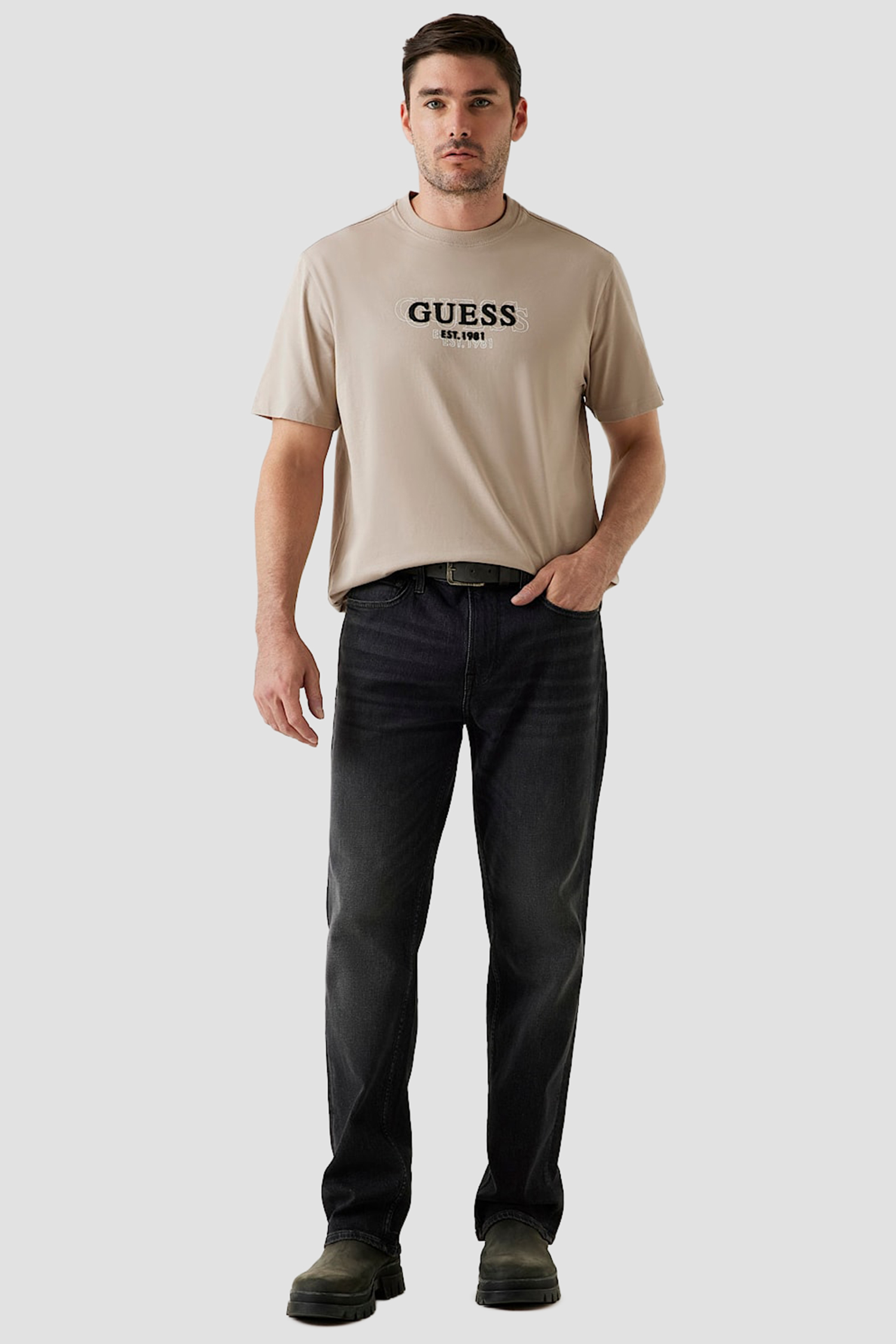 Чоловіча бежева футболка Guess M5BI05.I3Z14;G1CA