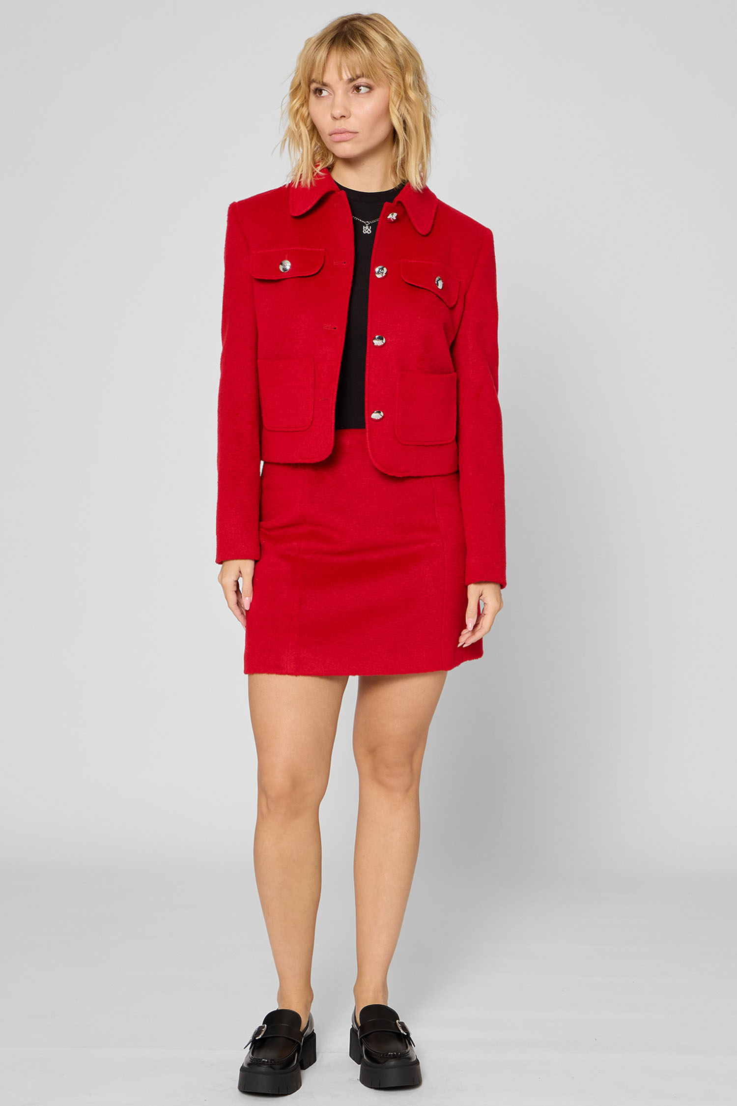 Жіноча червона спідниця HUGO 50547637;619