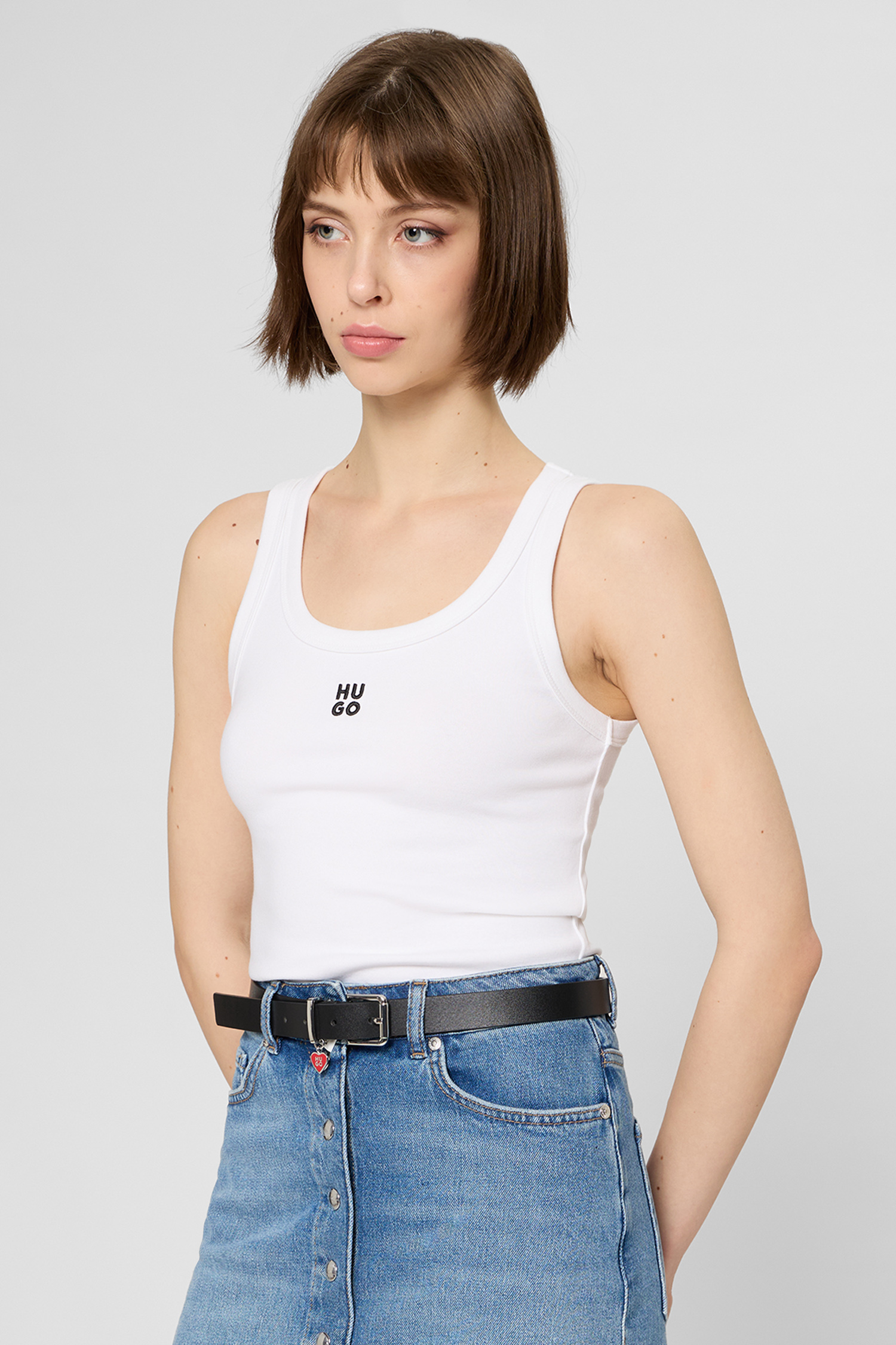 Жіноча біла майка HUGO 50514489;100