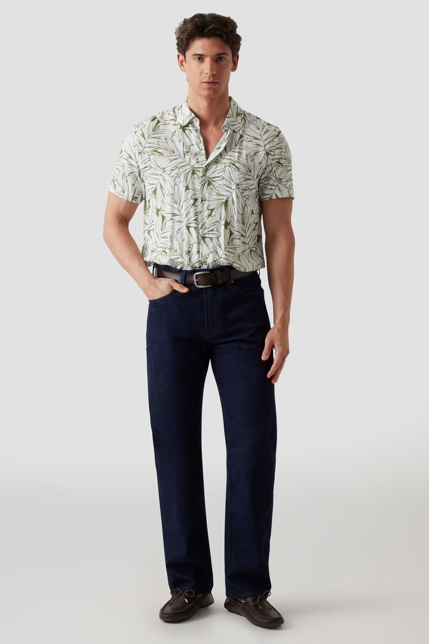 Мужская рубашка с узором Guess M5GH75.WD4Z2;P8GS