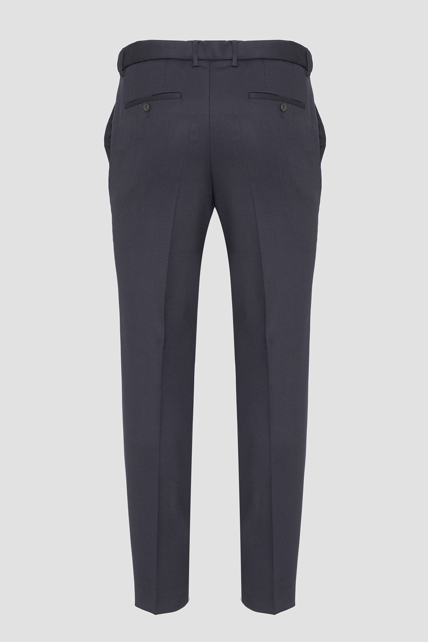 Мужские темно-синие шерстяные брюки BOSS 50534883;410