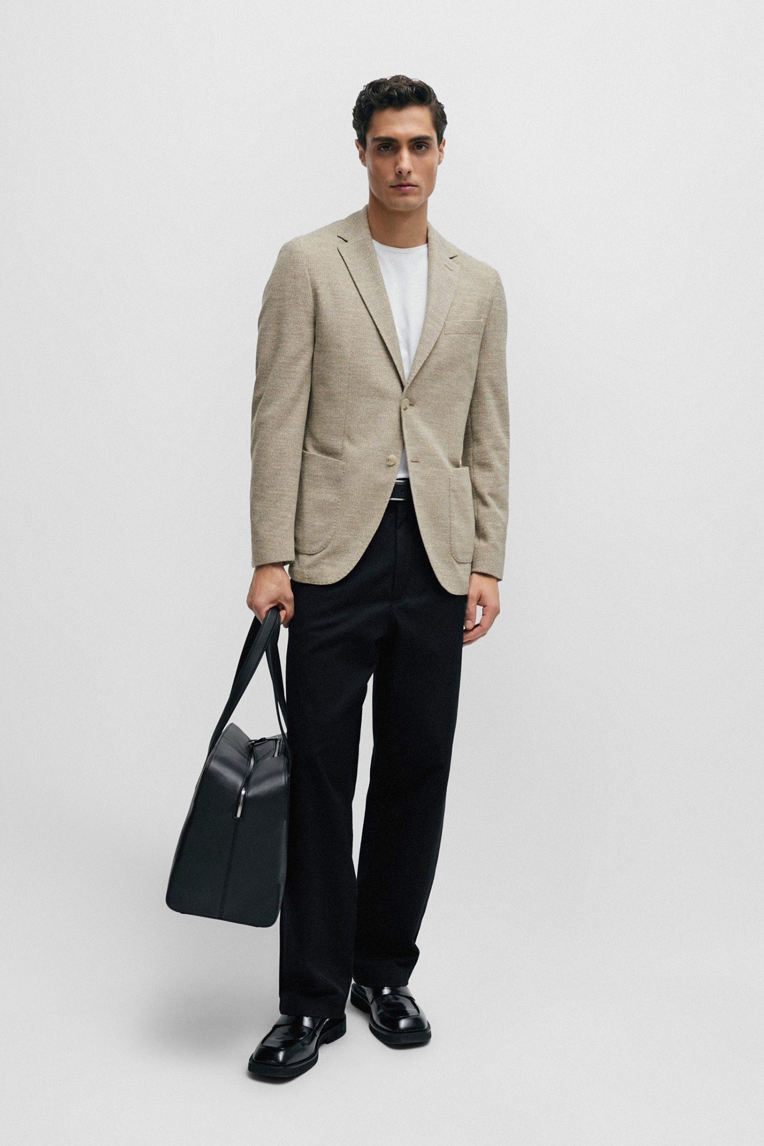 Чоловічий бежевий блейзер BOSS 50510546;271