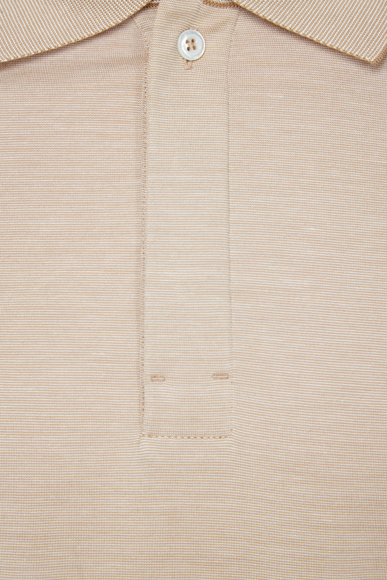 Мужское бежевое шелковое поло BOSS 50507769;260