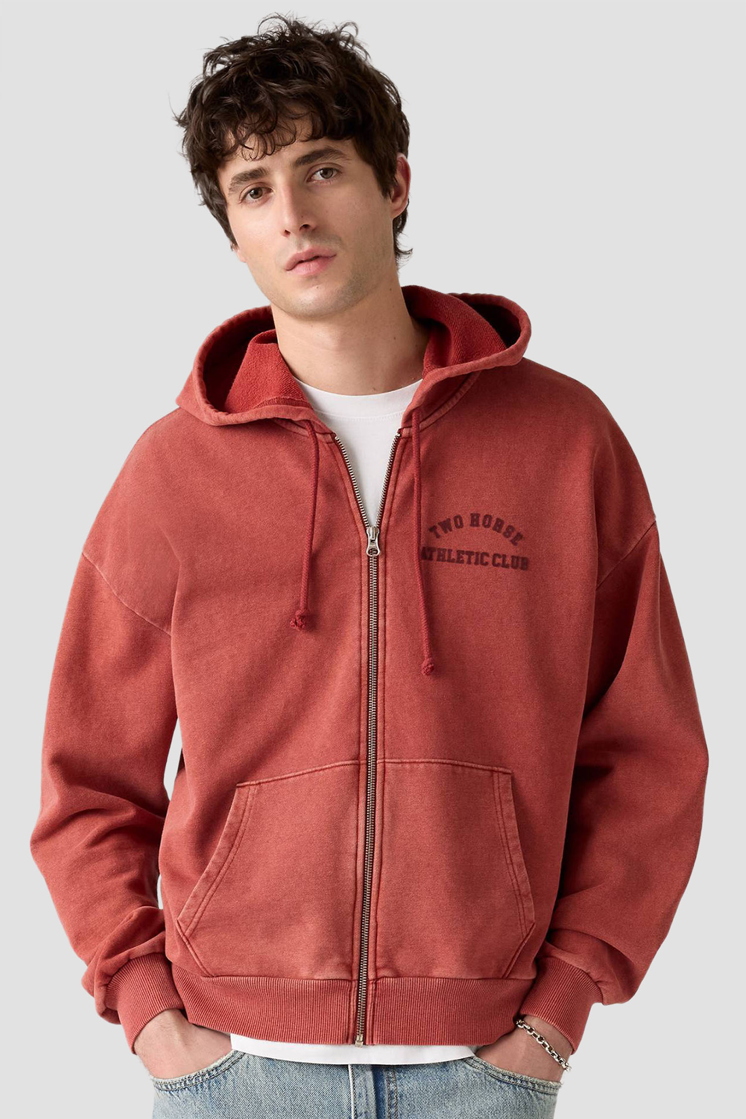 Мужская коралловая кофта на молнии Levi’s® 003QW;0000