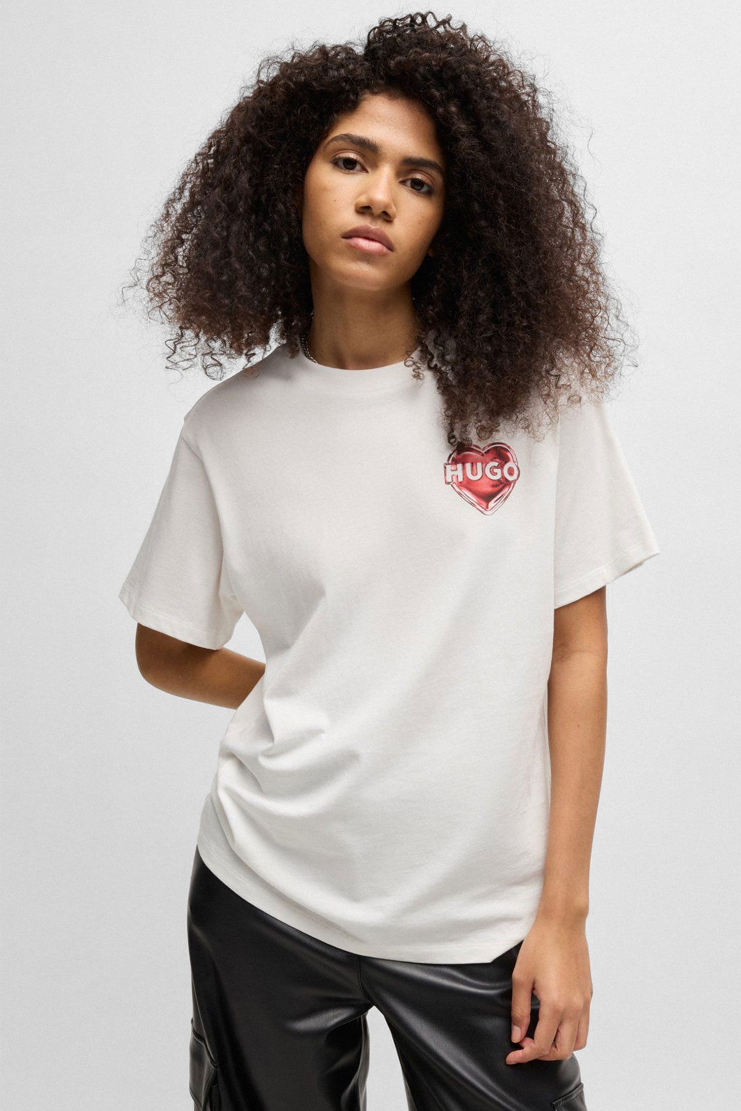 Жіноча біла футболка HUGO 50534545;102