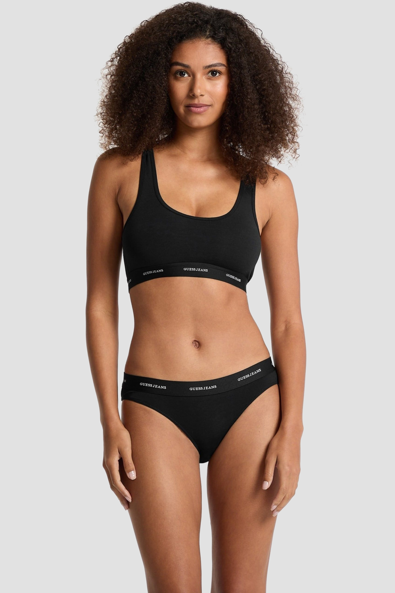 Жіночий чорний топ Guess Jeans W4BZ31.KBBU1;JBLK