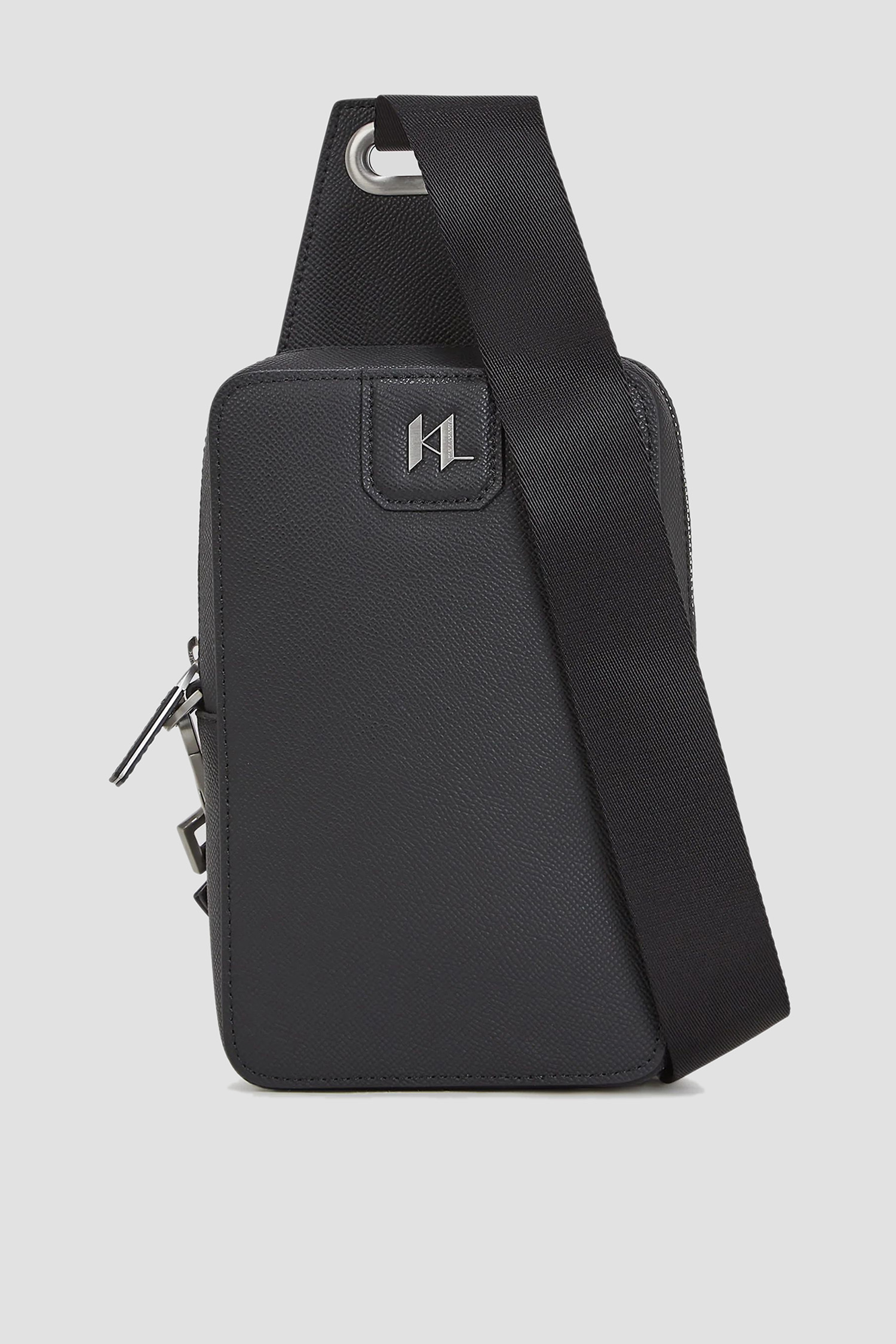 Чоловіча чорна шкіряна сумка Karl Lagerfeld A3M30158;999