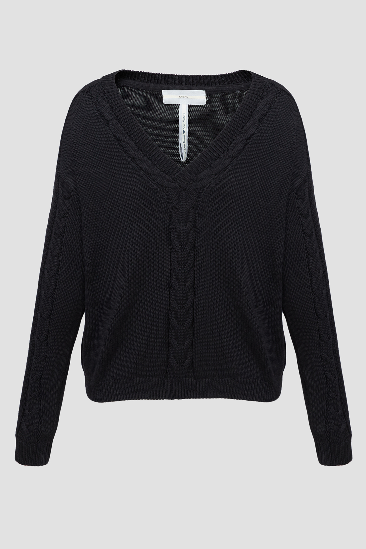 Жіночий чорний светр Guess W3YR14.Z2Y41;JBLK