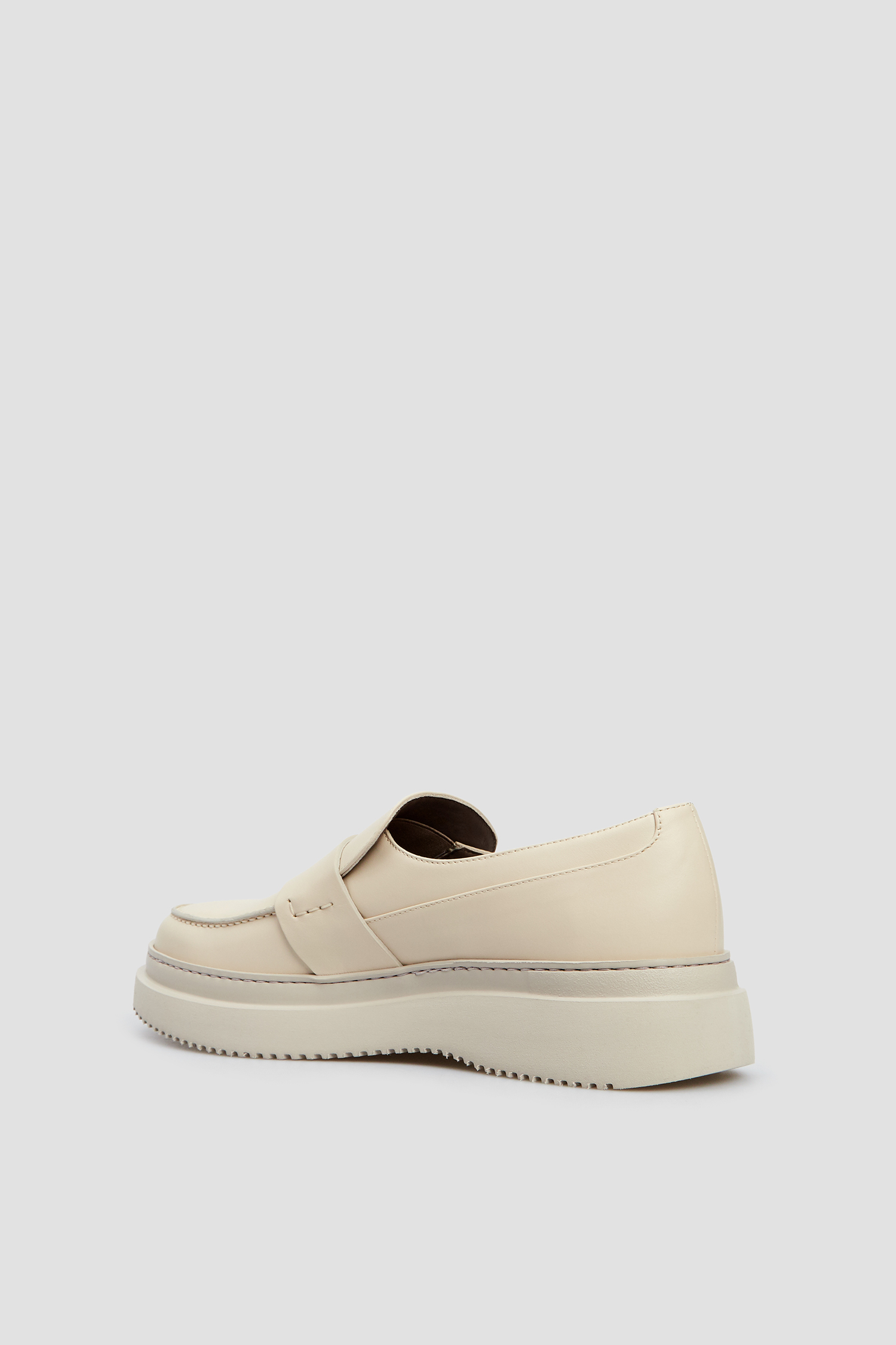 Мужские бежевые кожаные лоферы BALDININI U2D403MOOW;9002