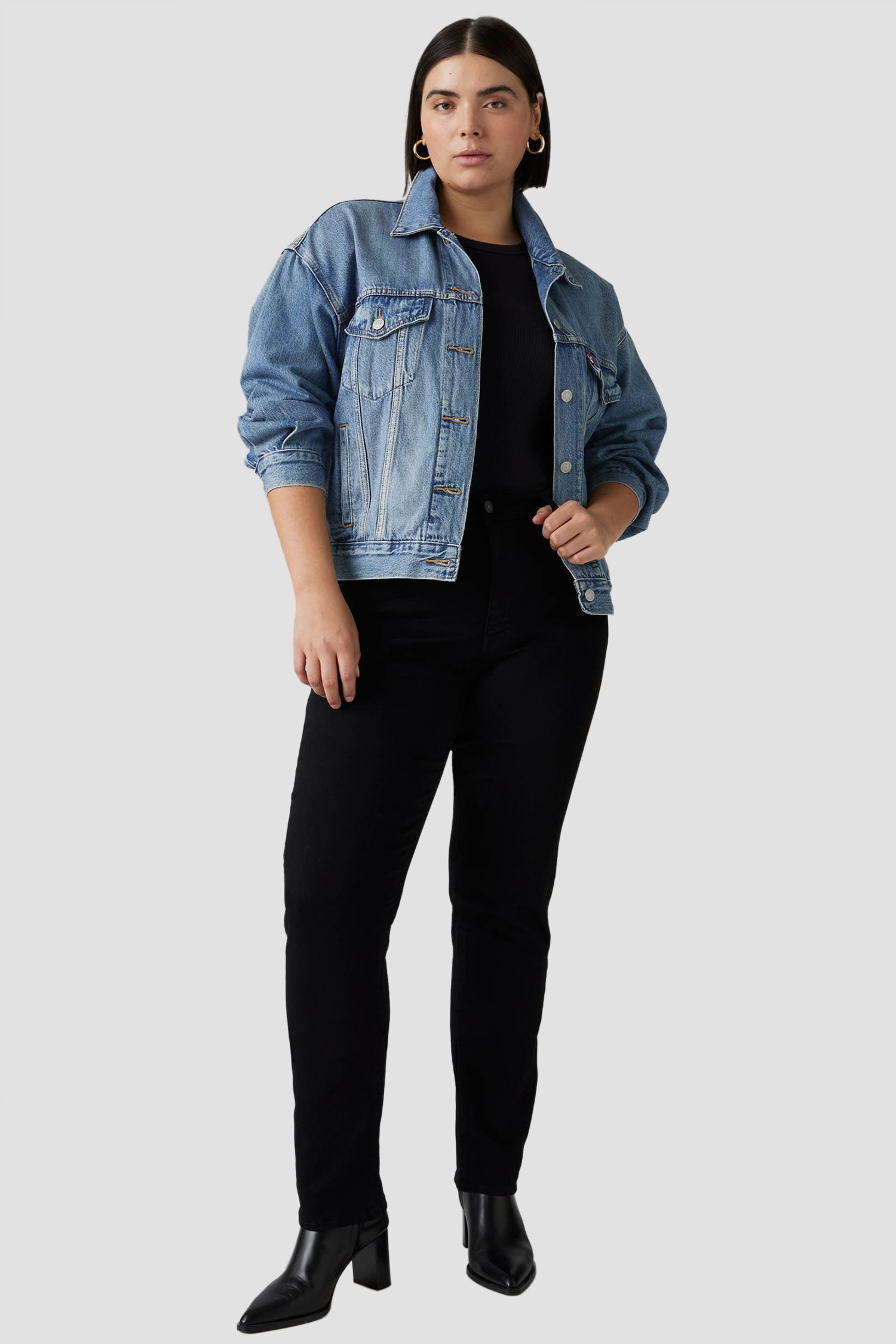Женские черные джинсы 724™ High Rise Levi’s® 18883;0321
