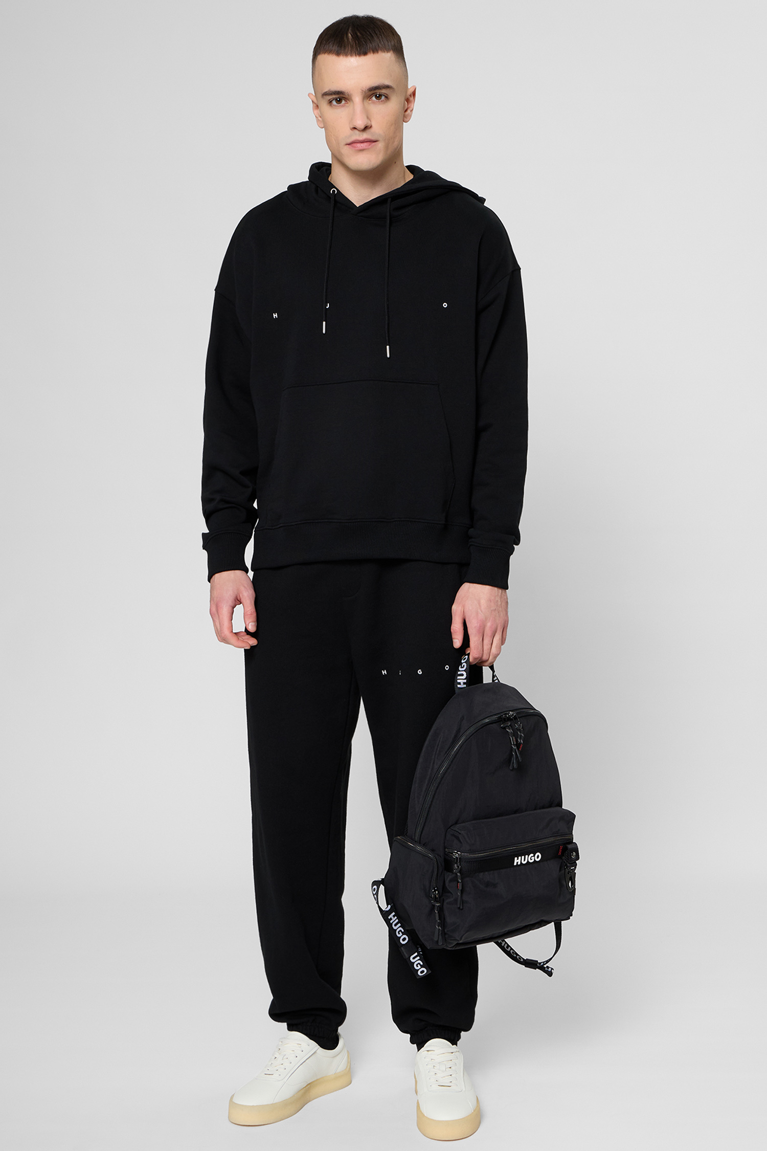 Чоловіче чорне худі HUGO 50553348;001