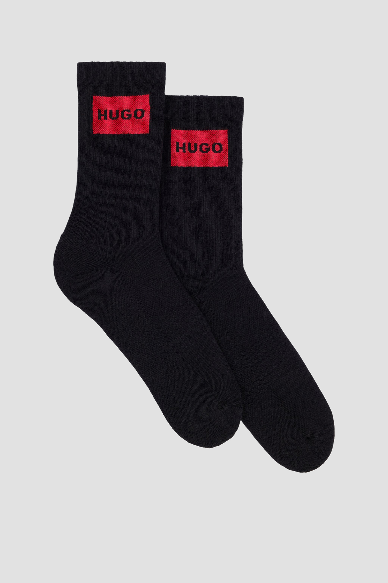 Чоловічі чорні шкарпетки (2 пари) HUGO 50510640;001