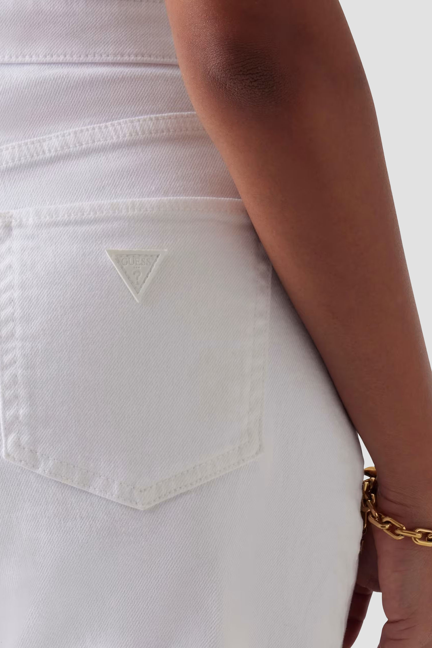 Жіночі білі джинсові шорти Guess W5GD1A.D4T50;G011