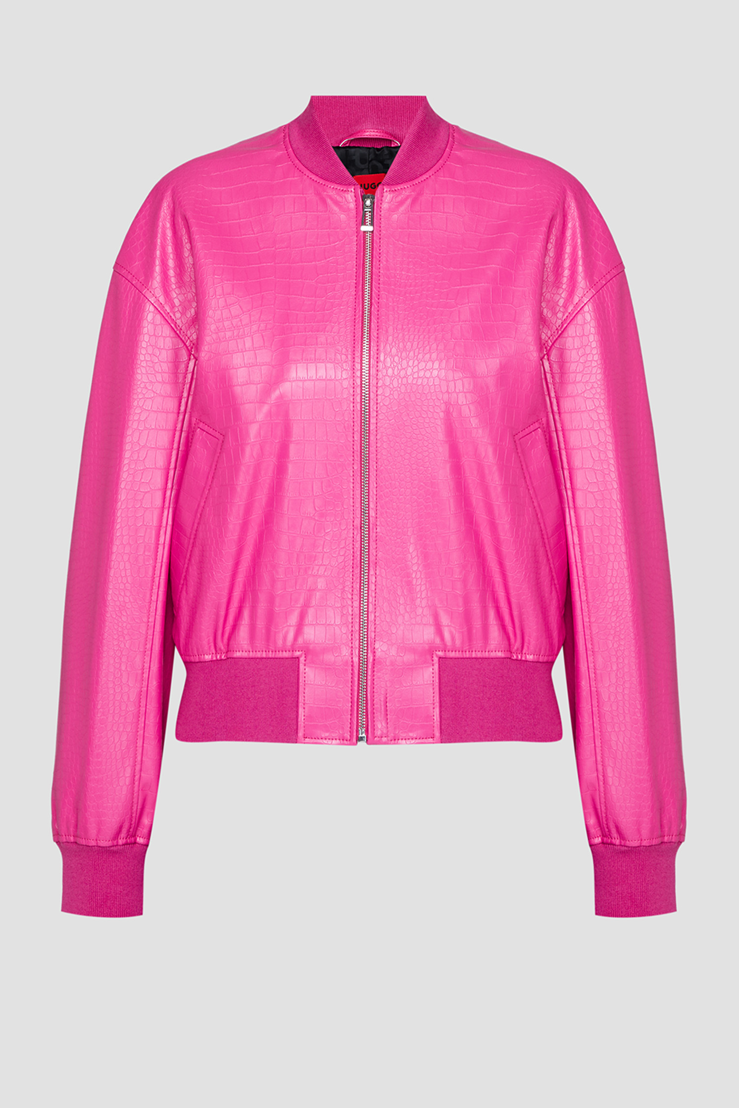 Женский малиновый бомбер HUGO 50508332;652