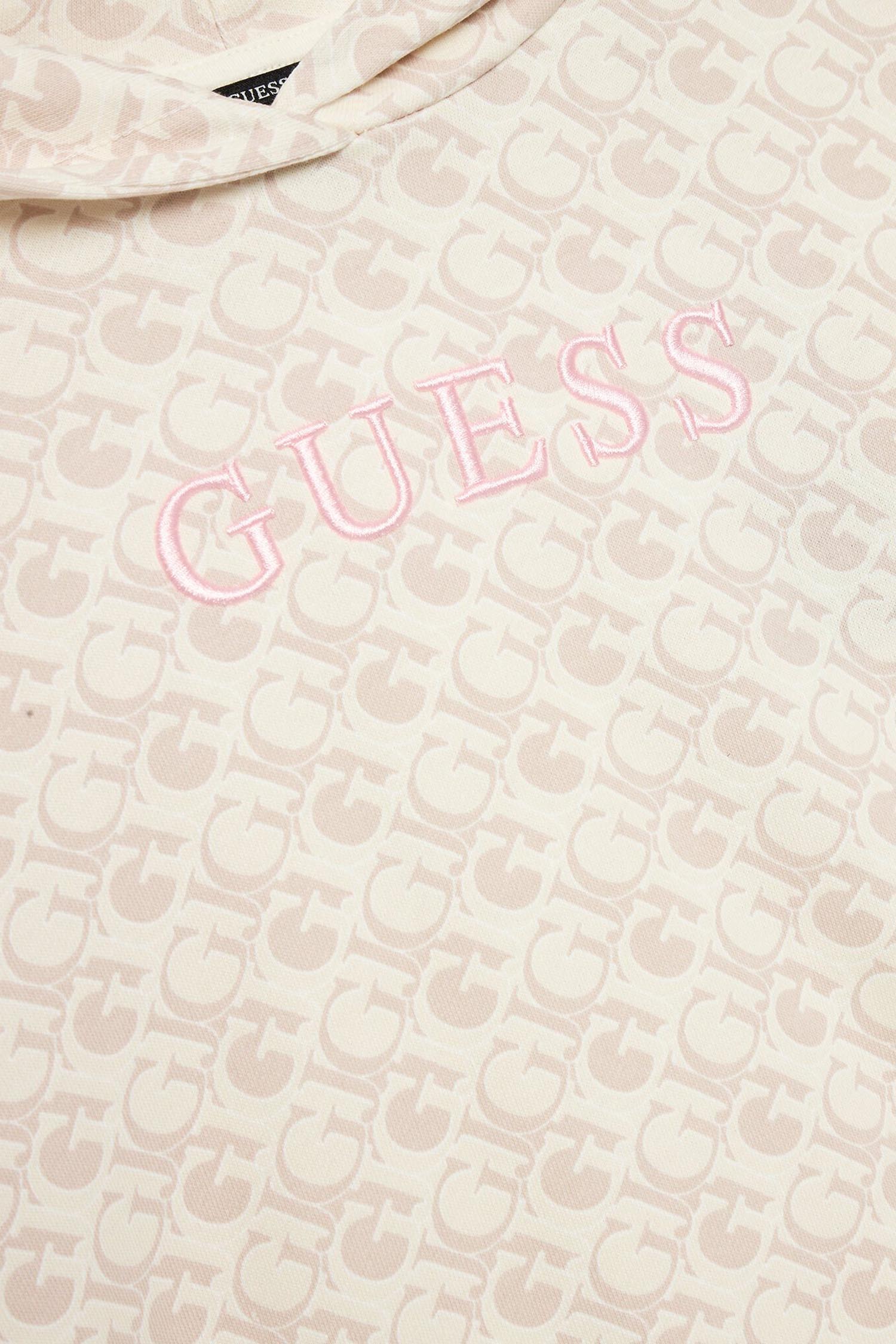 Детское бежевое худи с узором Guеss Kids J4YQ00.KA6R4;P0FK