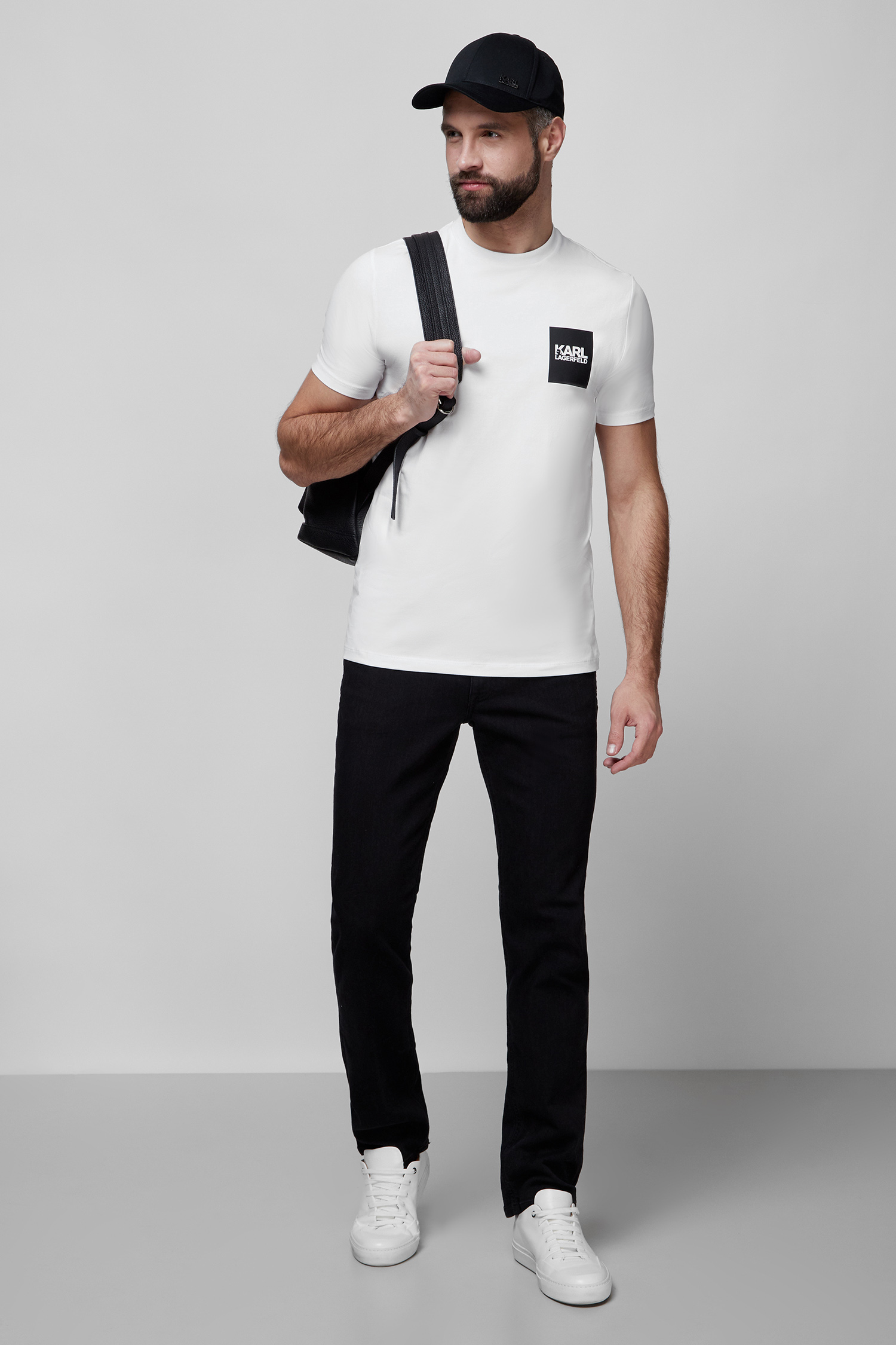 Мужская белая футболка Karl Lagerfeld 521221.755088;10