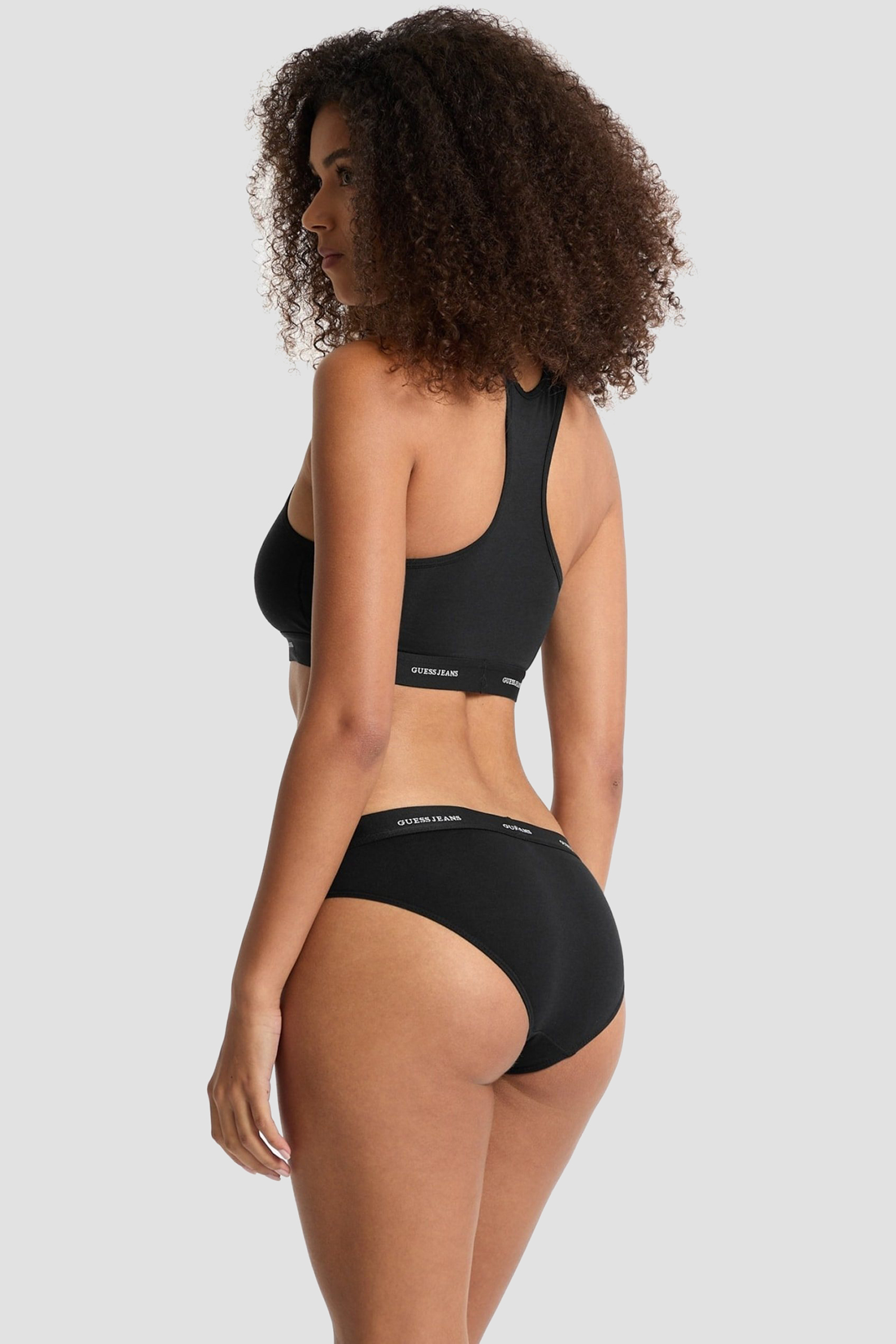 Жіночий чорний топ Guess Jeans W4BZ31.KBBU1;JBLK