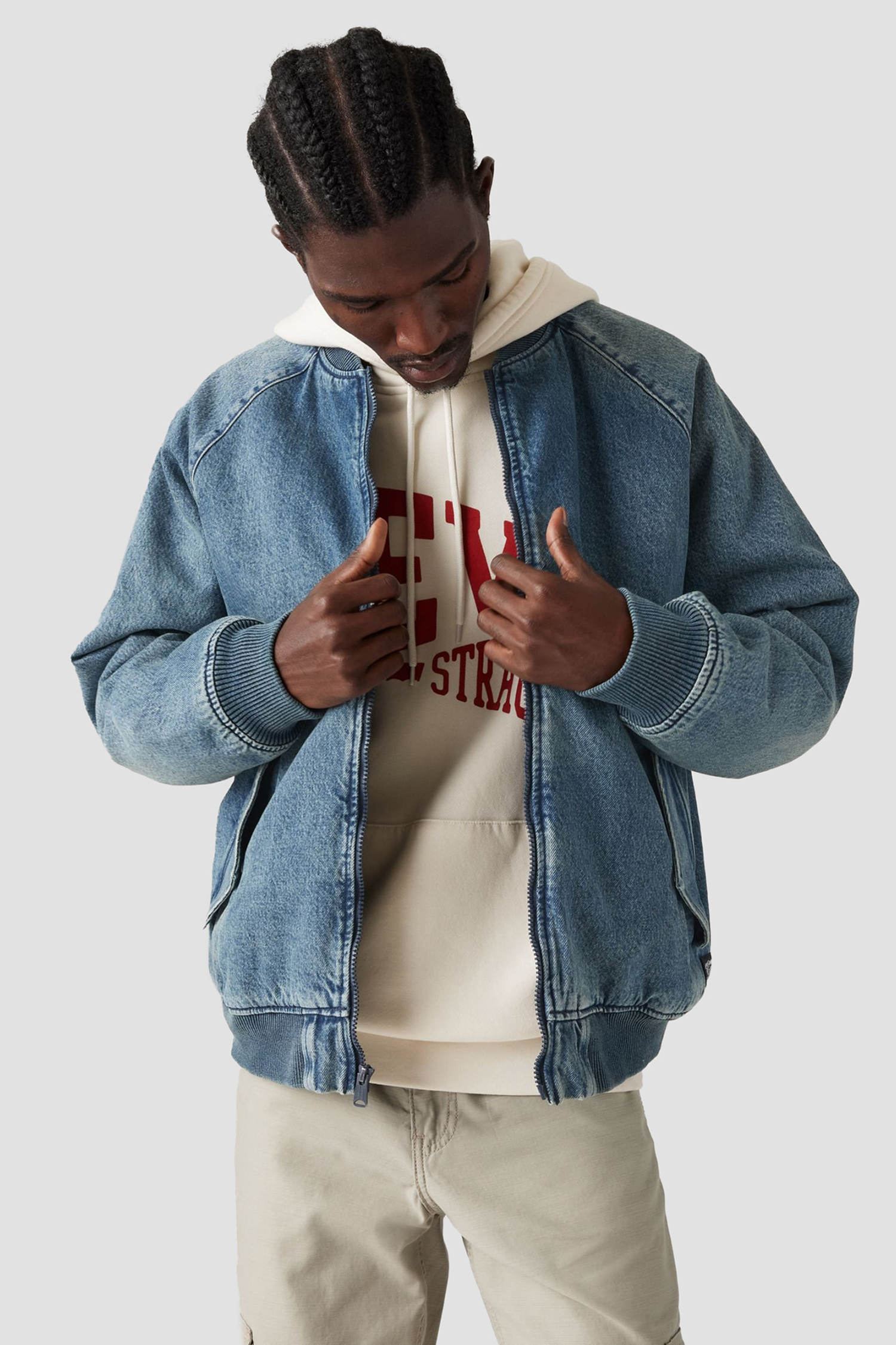 Чоловічий синій джинсовий бомбер Levi’s® A4418;0012